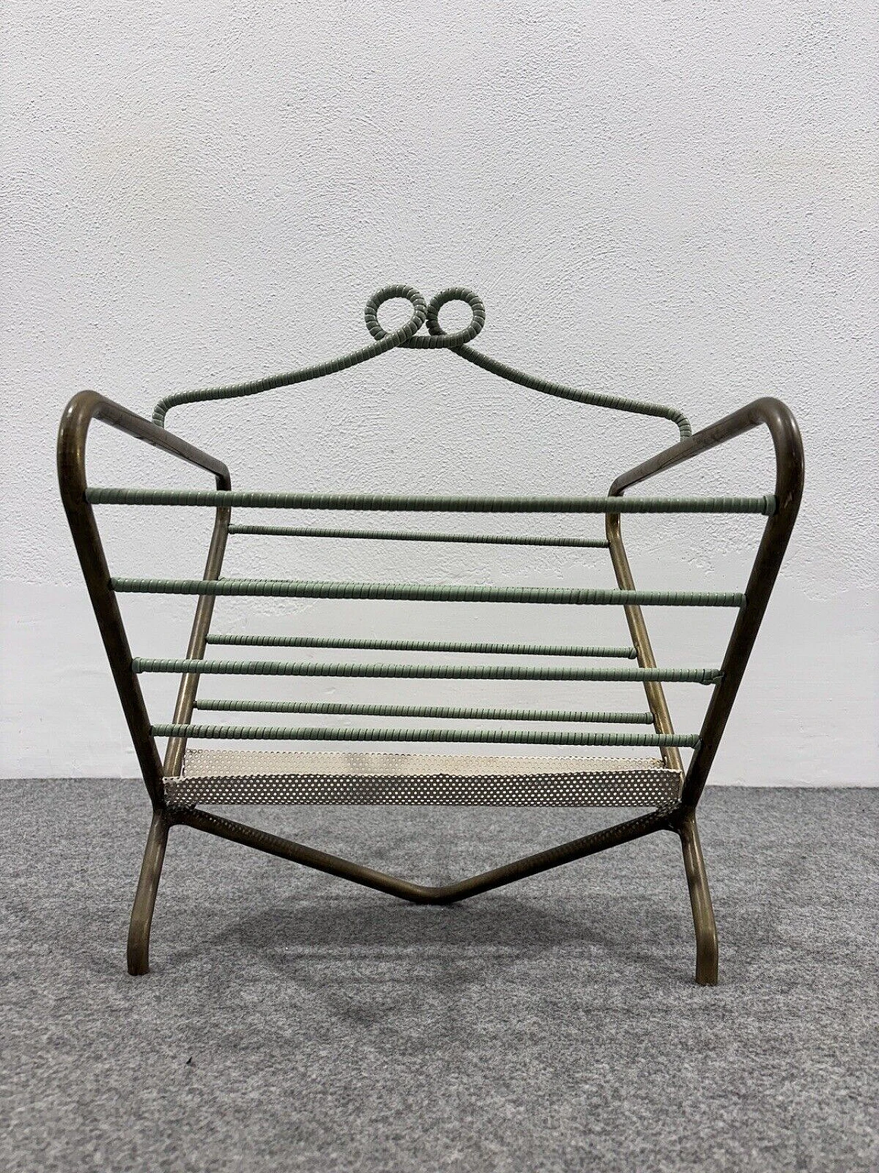 Metal and plastic magazine rack by Mathieu Matégot, 1950s 7