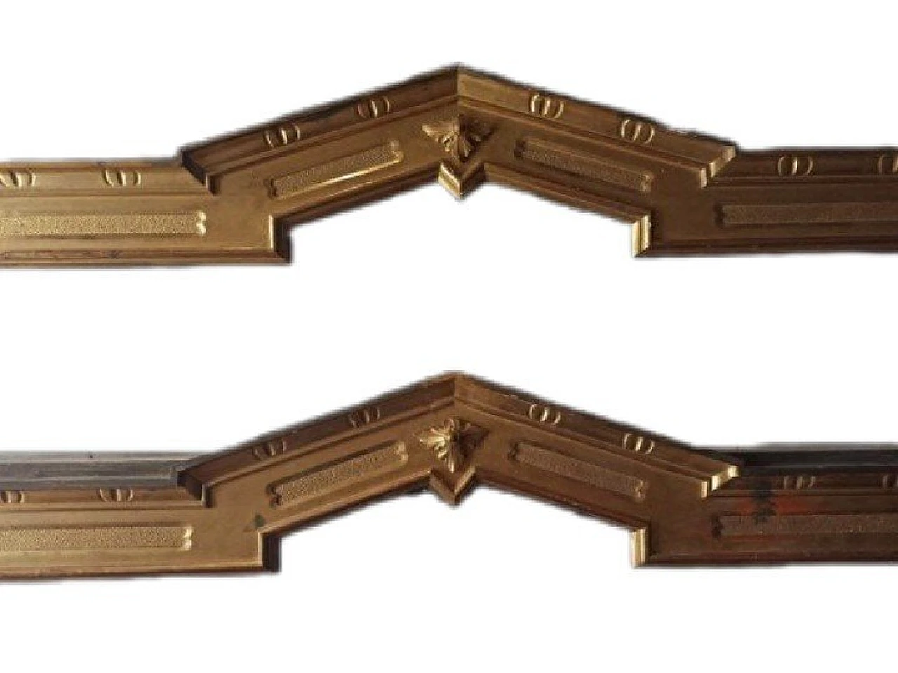 Pair of Lombard gilded wood pelmets, second half of the 19th century 11