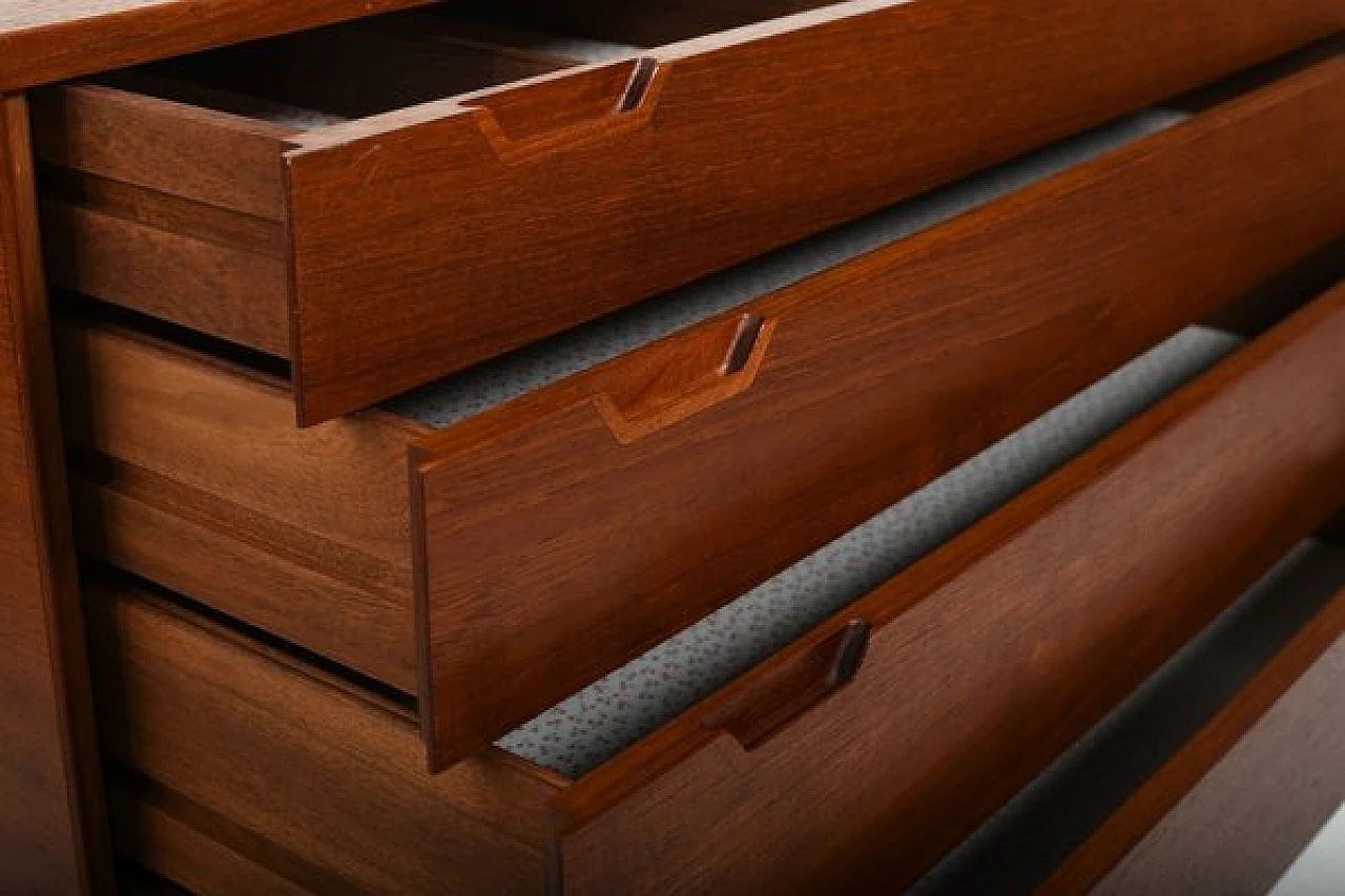 Teak chest of drawers by Svend Langkilde for Illums Bolighus, 1960s 9