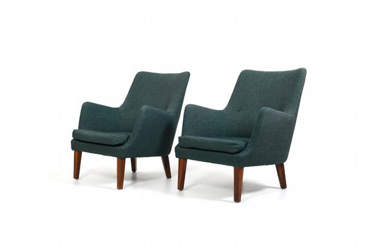 Pair of AV-53 armchairs by Arne Vodder for Ivan Schlechter, 1950s 1