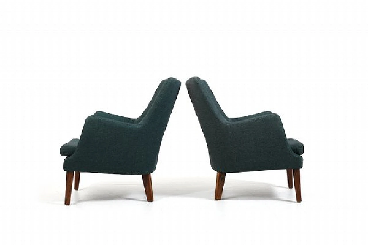 Pair of AV-53 armchairs by Arne Vodder for Ivan Schlechter, 1950s 4