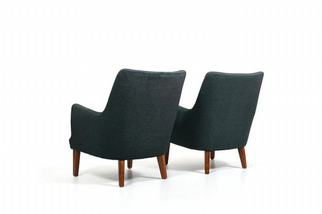 Pair of AV-53 armchairs by Arne Vodder for Ivan Schlechter, 1950s 5