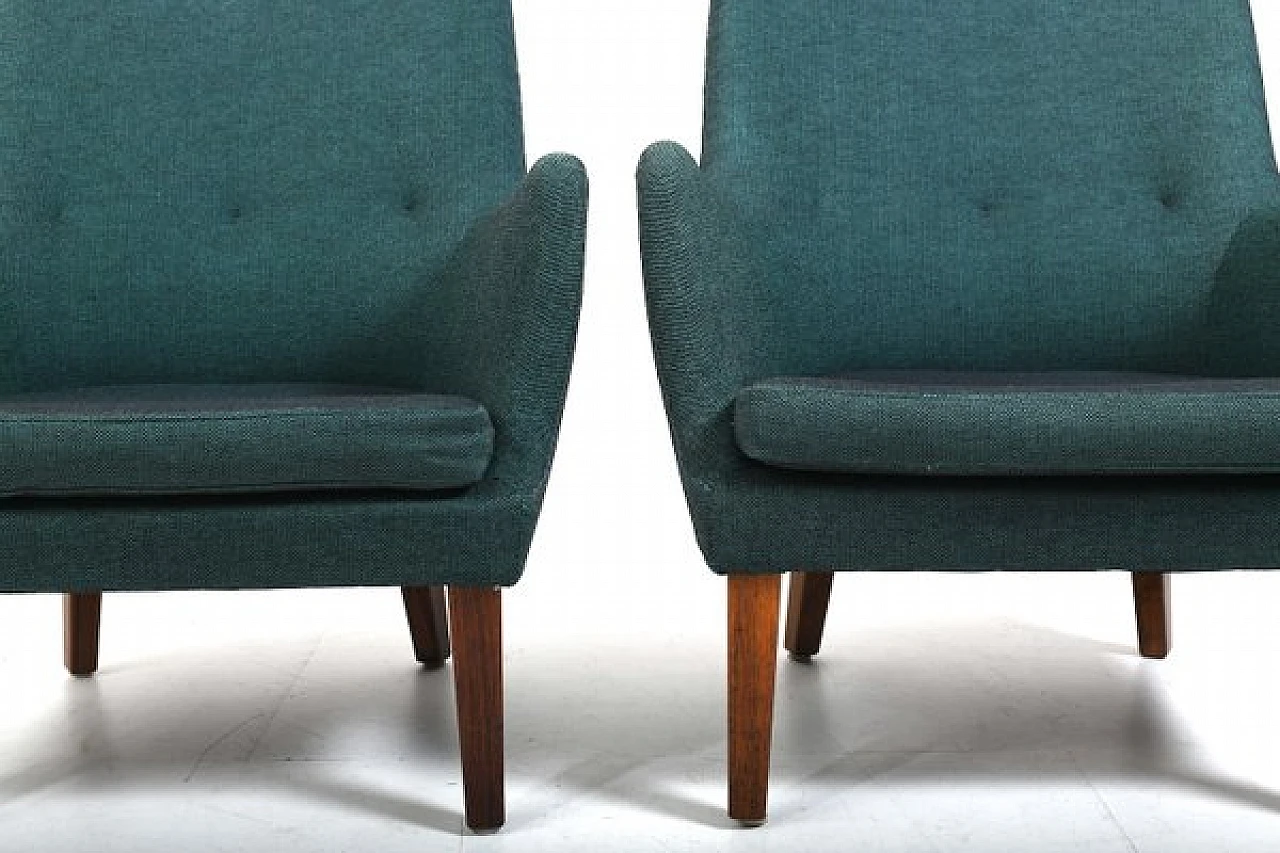 Pair of AV-53 armchairs by Arne Vodder for Ivan Schlechter, 1950s 9