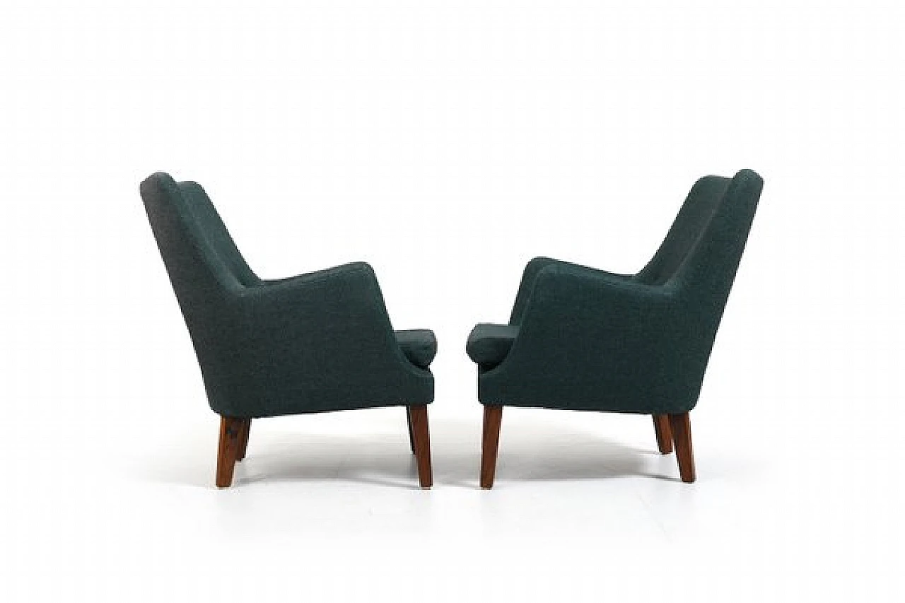 Pair of AV-53 armchairs by Arne Vodder for Ivan Schlechter, 1950s 11