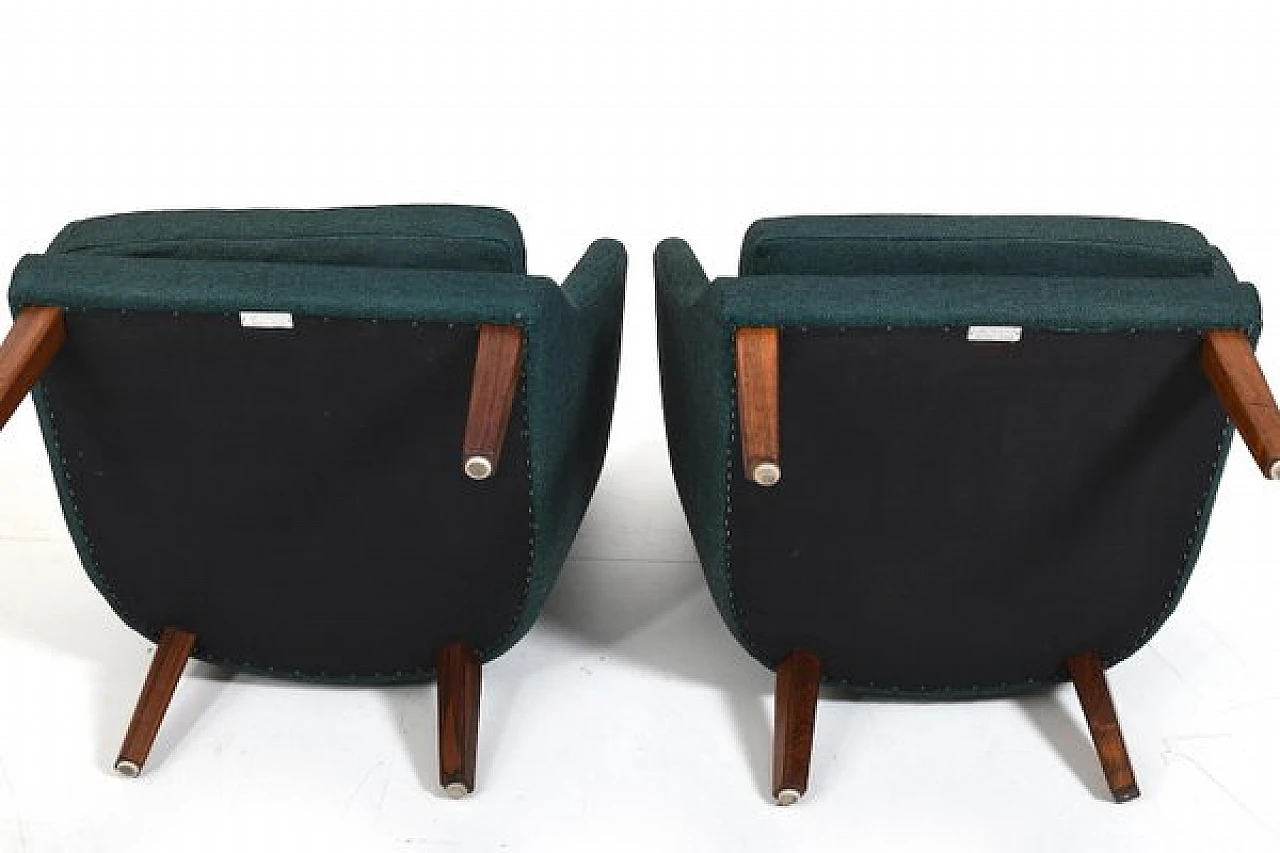 Pair of AV-53 armchairs by Arne Vodder for Ivan Schlechter, 1950s 12