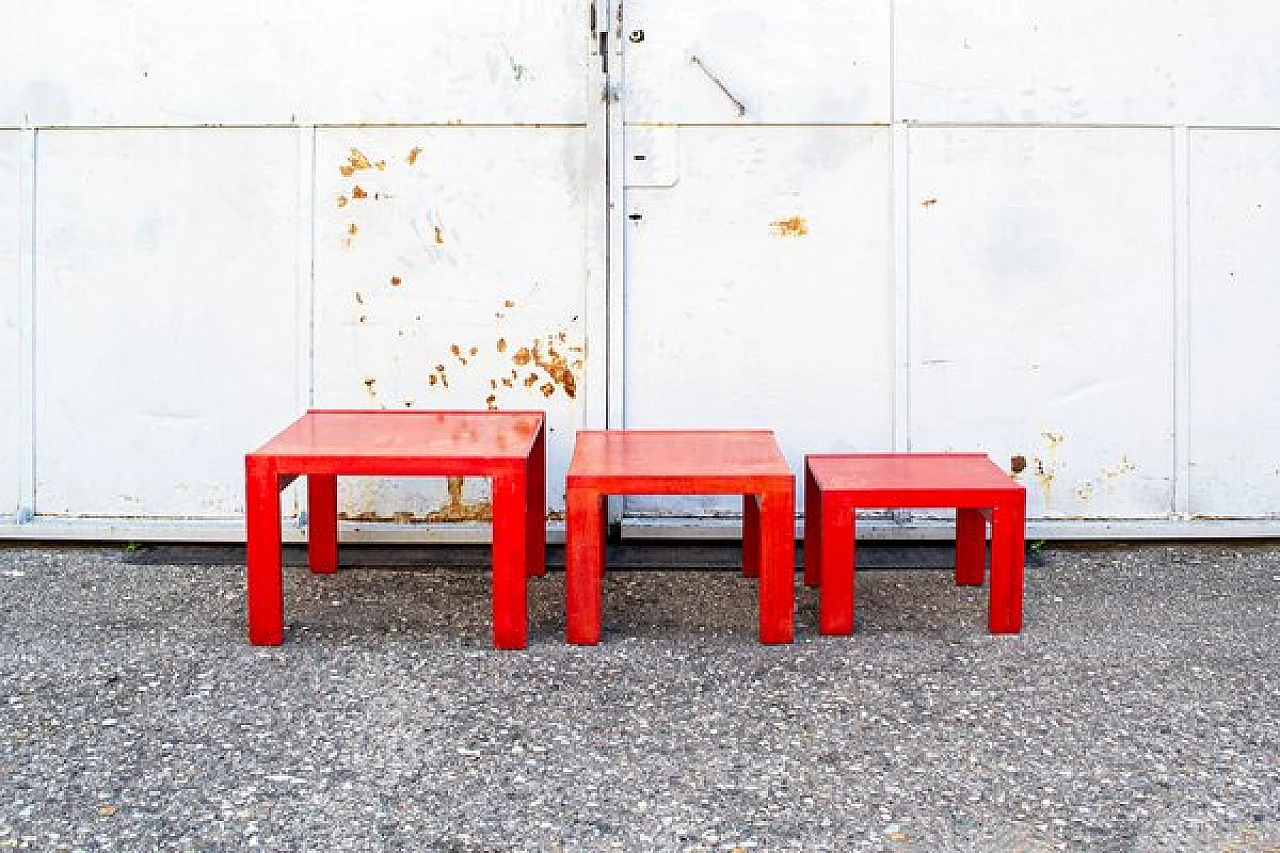 3 Stackable 777 side tables by Tobia & Afra Scarpa for Cassina, 1965 4