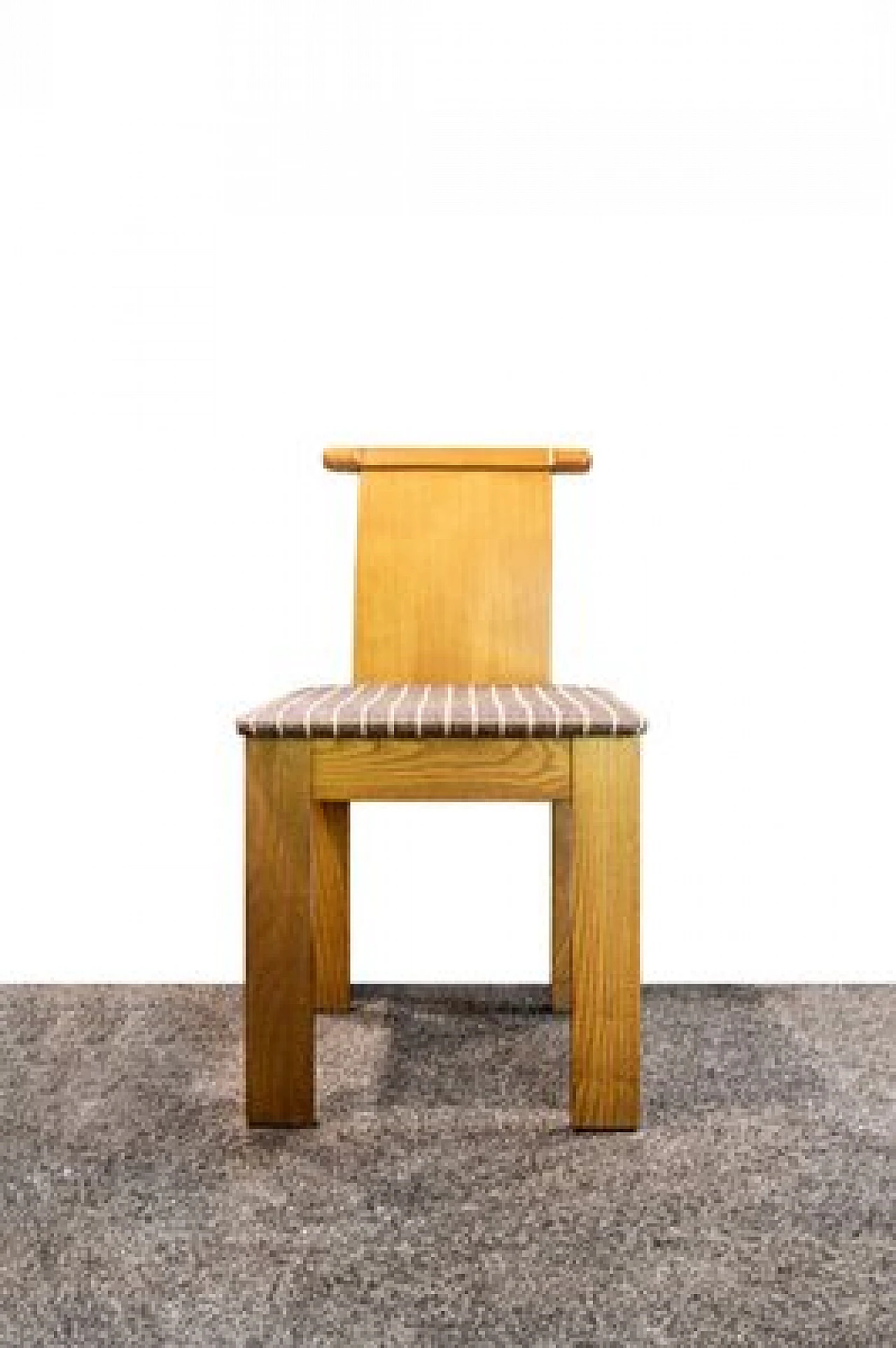 Two-drawer wooden desk with chair, 1970s 6