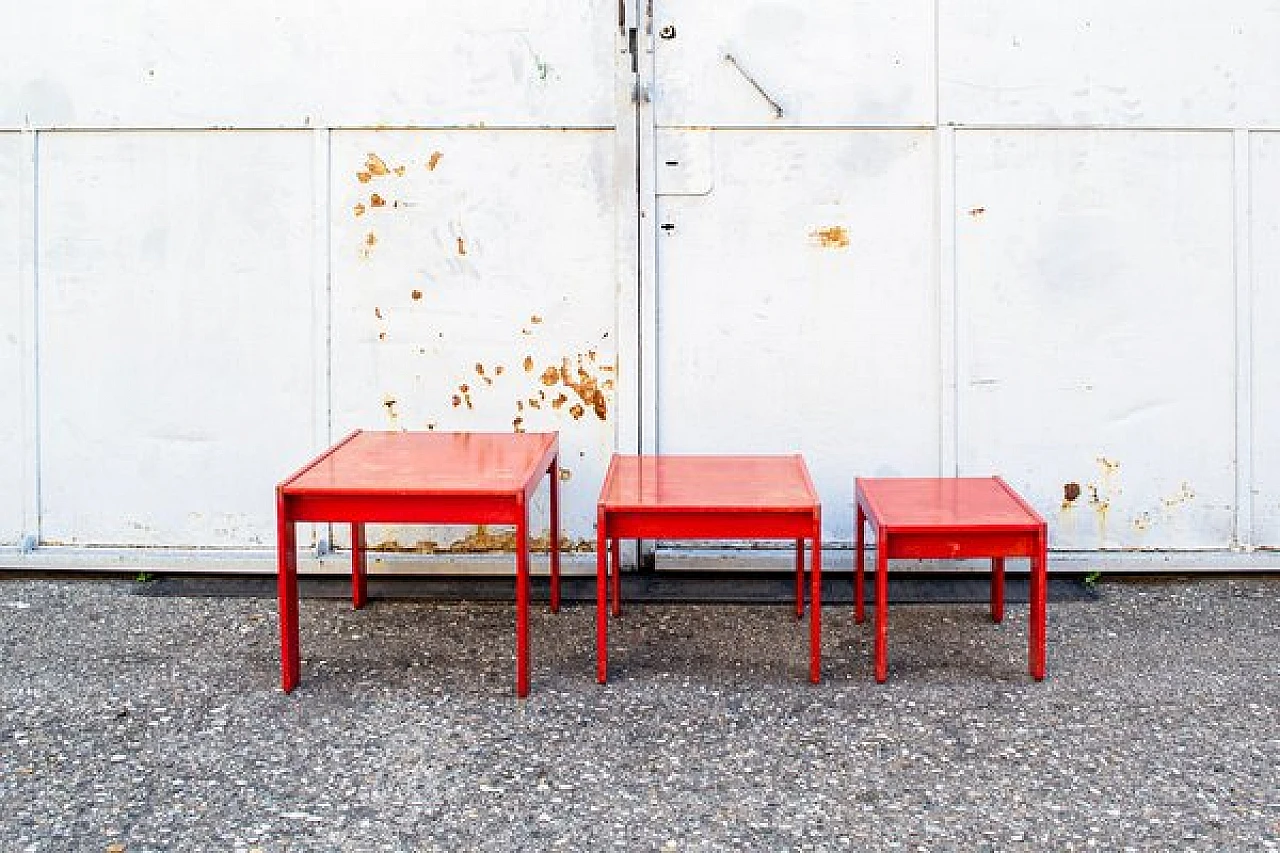 3 Stackable 777 side tables by Tobia & Afra Scarpa for Cassina, 1965 6