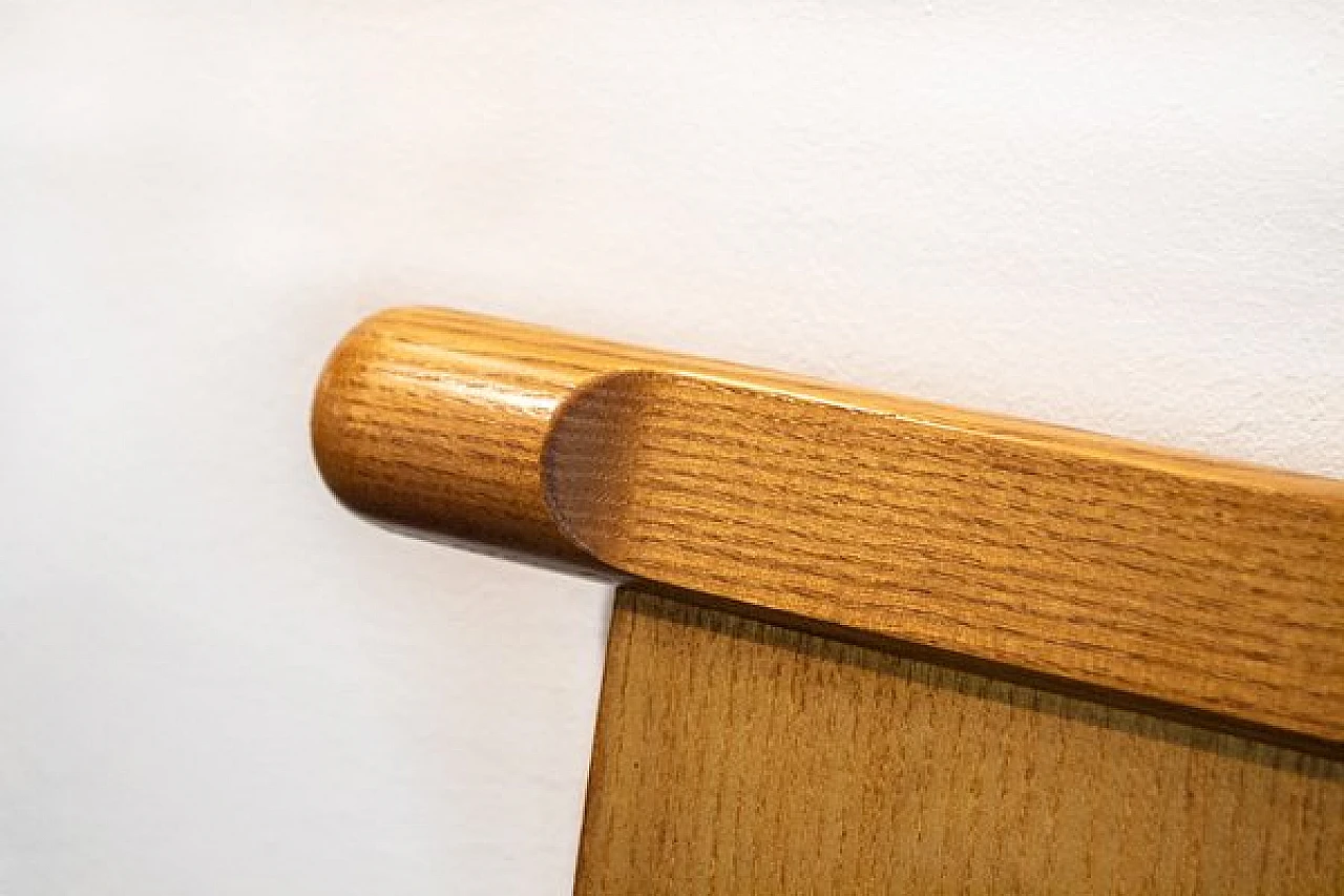 Two-drawer wooden desk with chair, 1970s 8