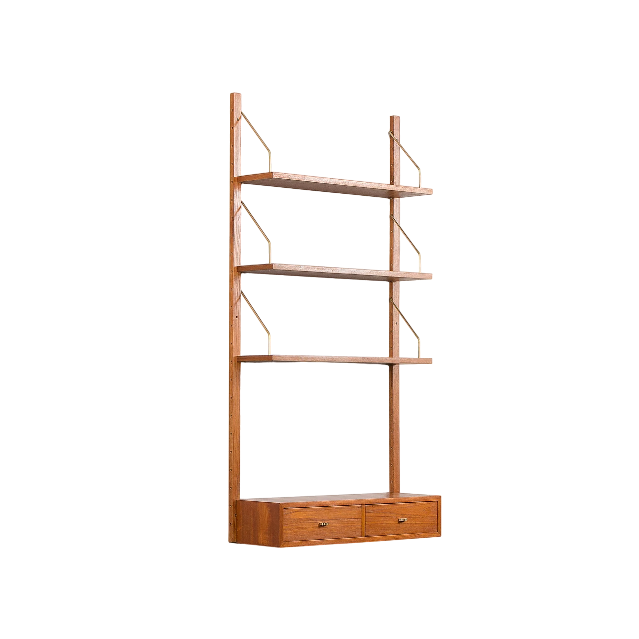 Hanging bookcase with console in the style of P. Cadovius, 1960s 2