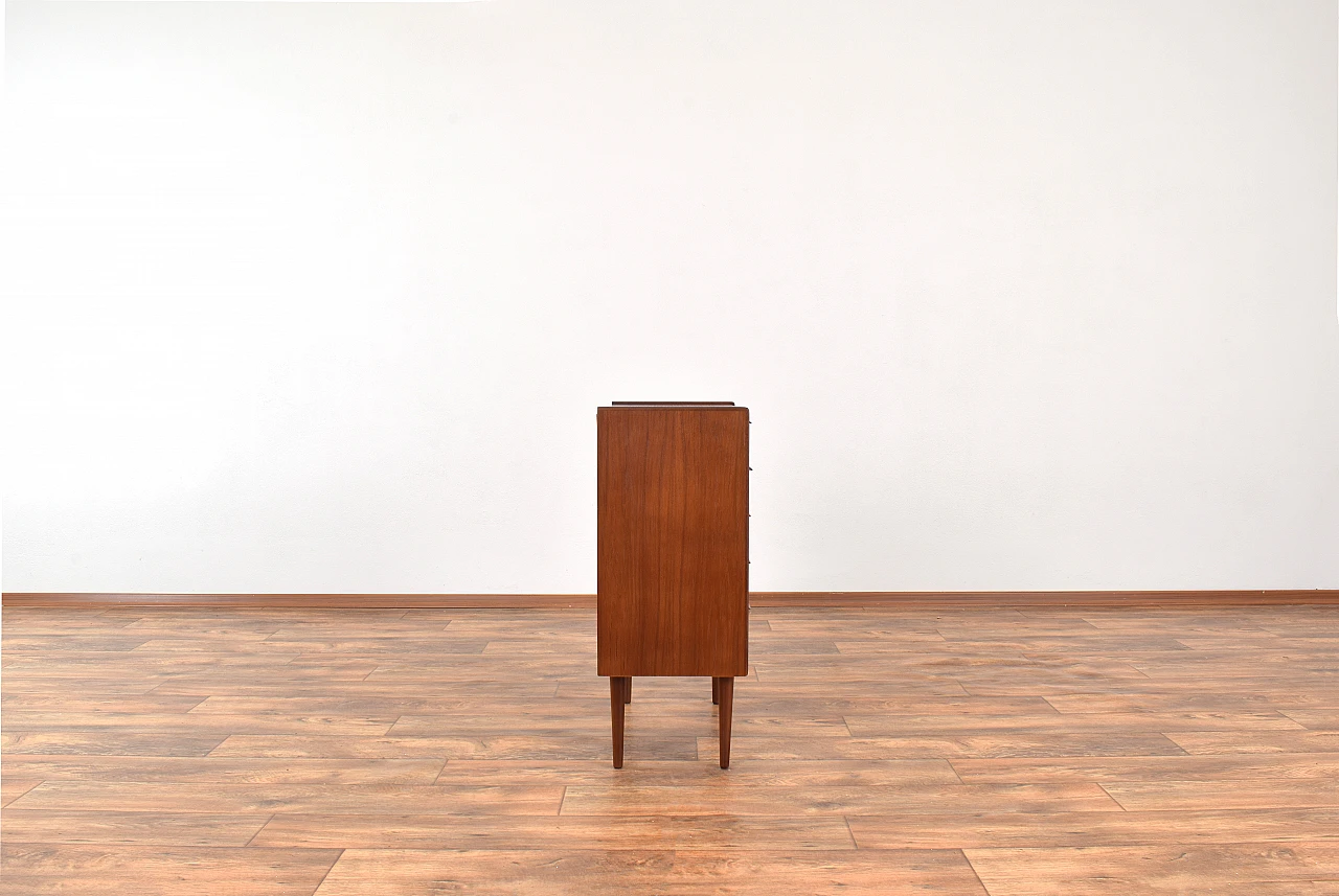 Danish teak five-compartment chest of drawers, 1960s 6