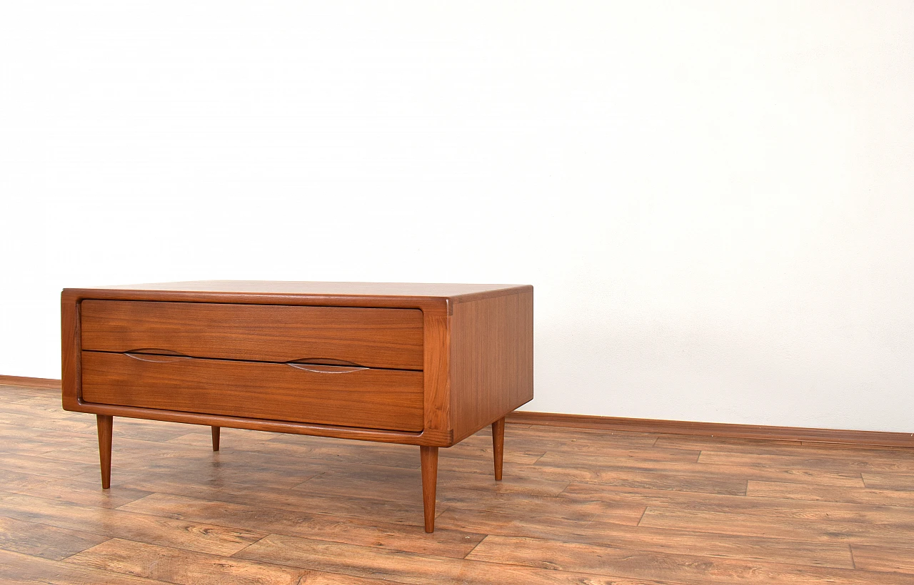 Teak chest of drawers by Dyrlund, 1960s 8