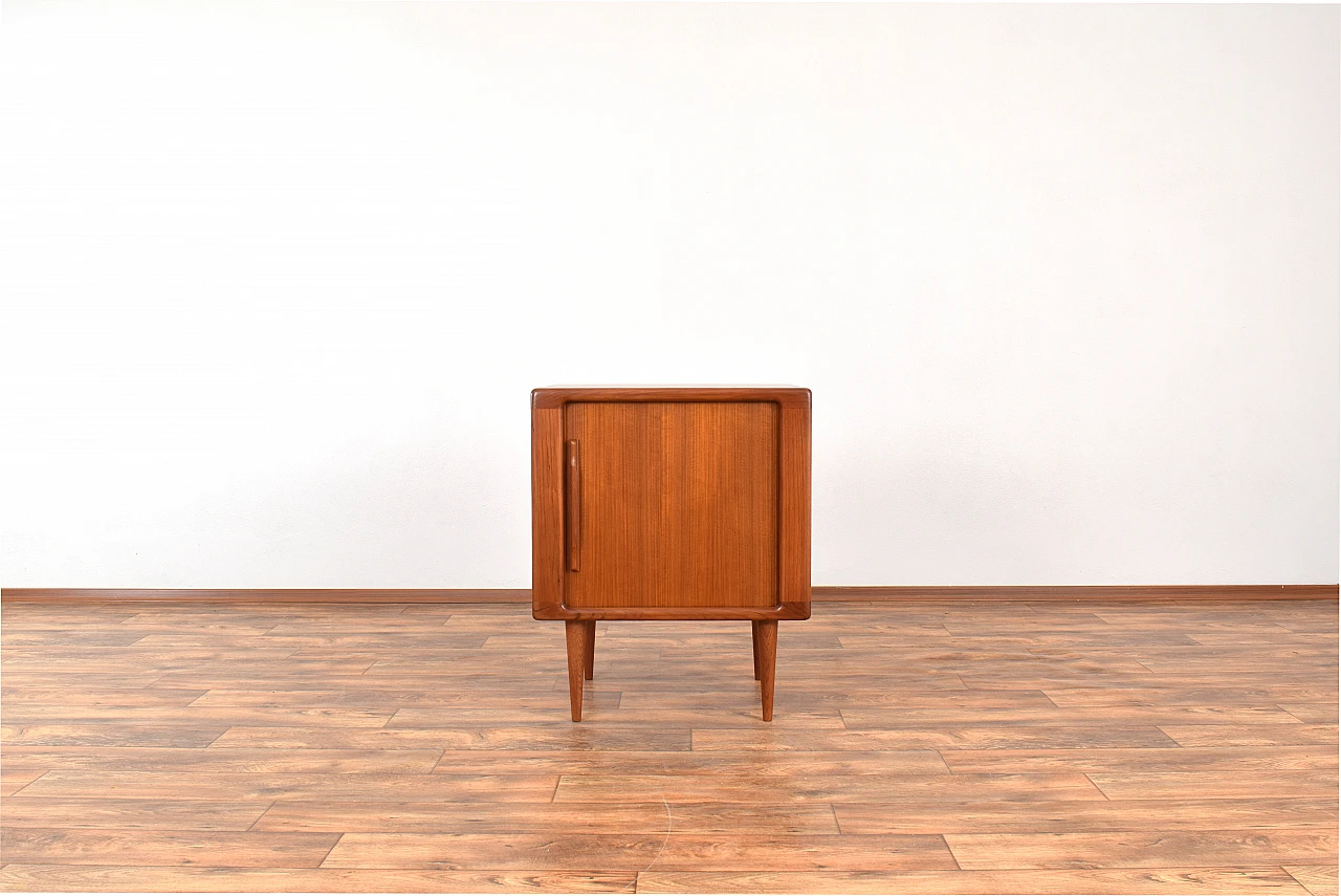 Teak cabinet with sliding door by Dyrlund, 1960s 1