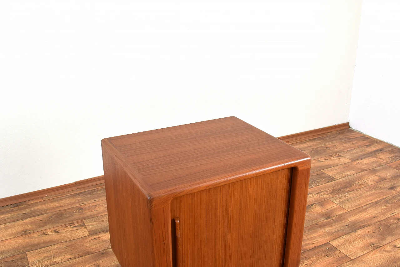 Teak cabinet with sliding door by Dyrlund, 1960s 7