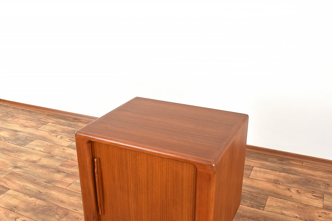 Teak cabinet with sliding door by Dyrlund, 1960s 8