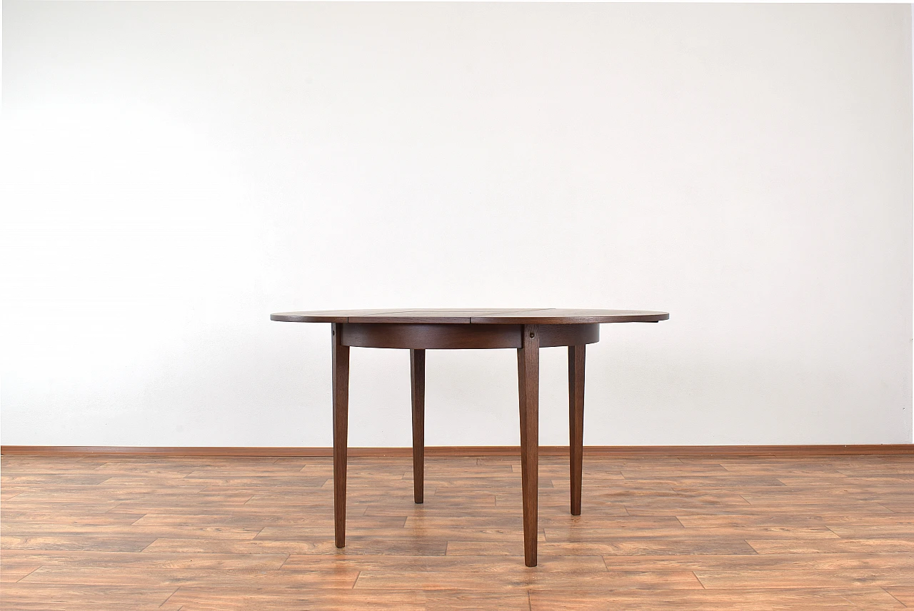 Oak extendable table by Jarocińskie Fabryki Mebli, 1960s 4