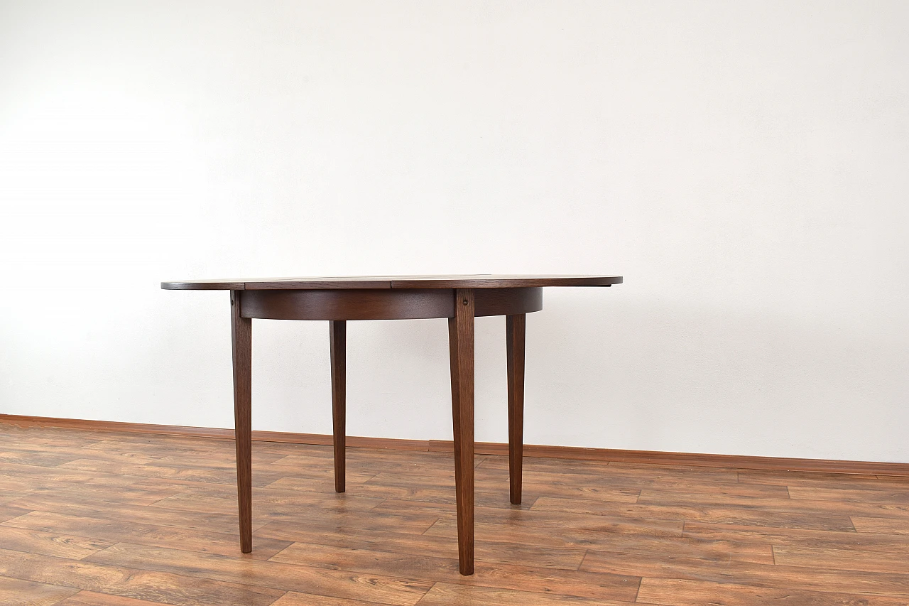 Oak extendable table by Jarocińskie Fabryki Mebli, 1960s 6