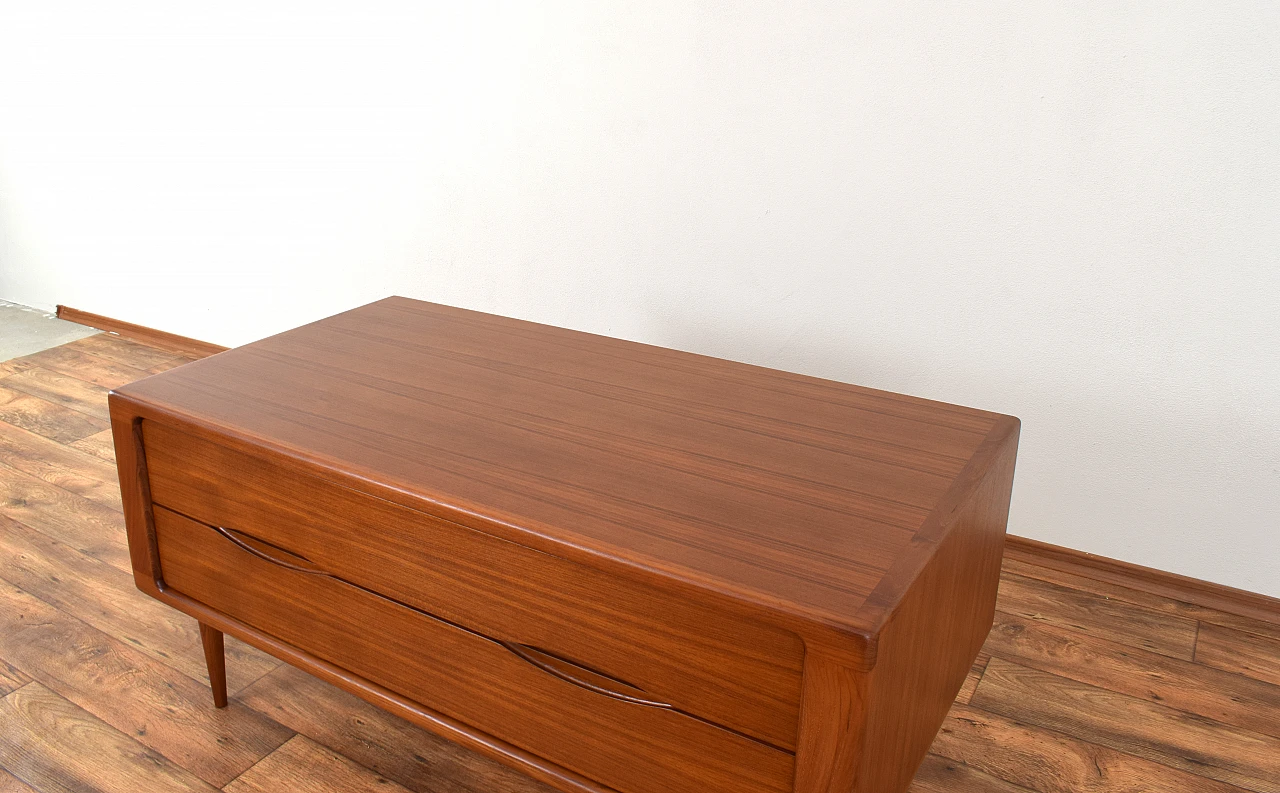 Teak sideboard, chest of drawers and cabinet by Dyrlund, 1960s 15