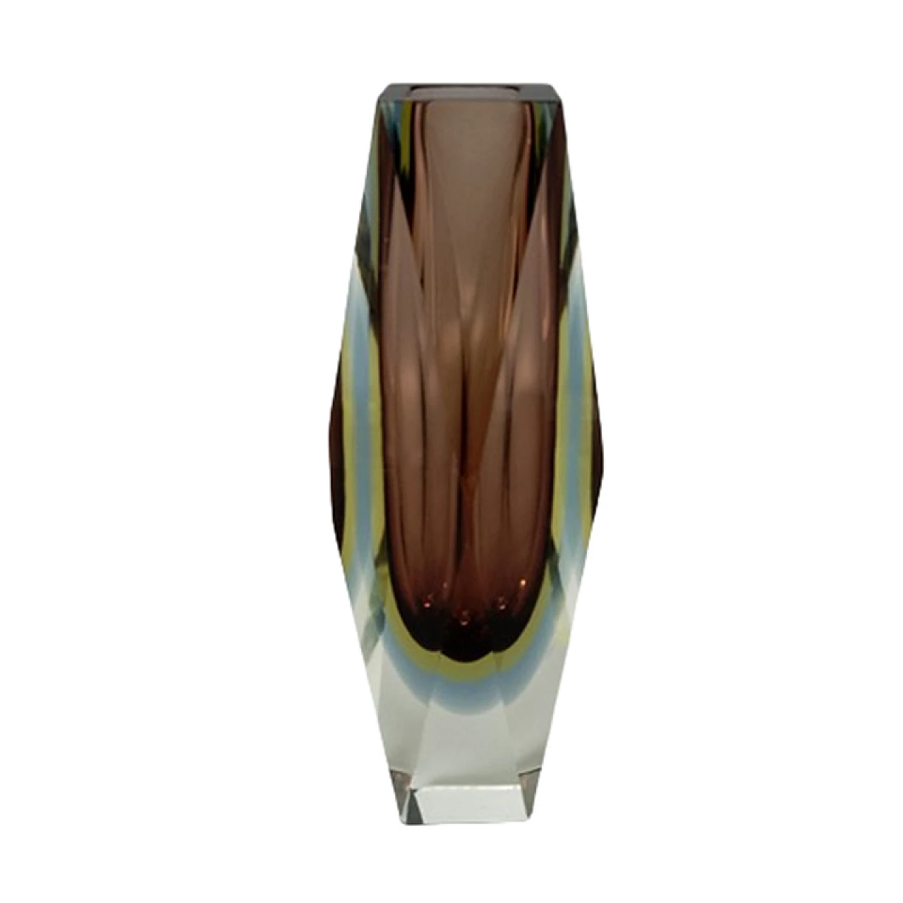 Submerged Murano glass vase by Flavio Poli for Seguso, 1960s 1