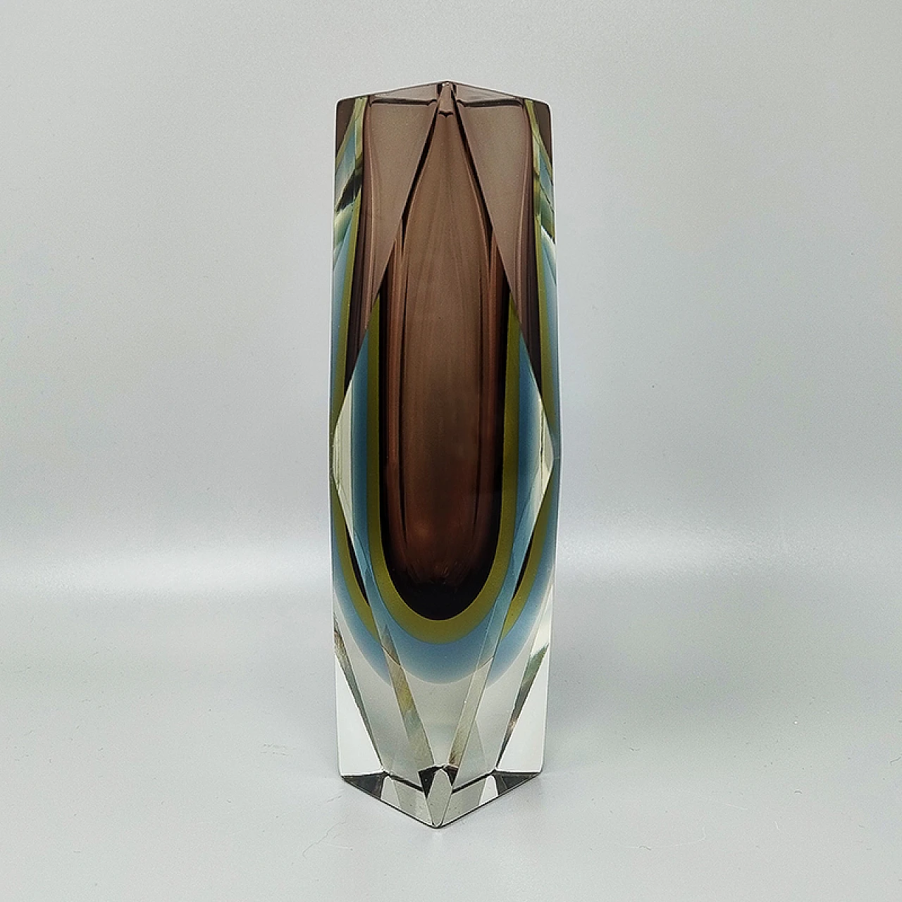 Submerged Murano glass vase by Flavio Poli for Seguso, 1960s 3