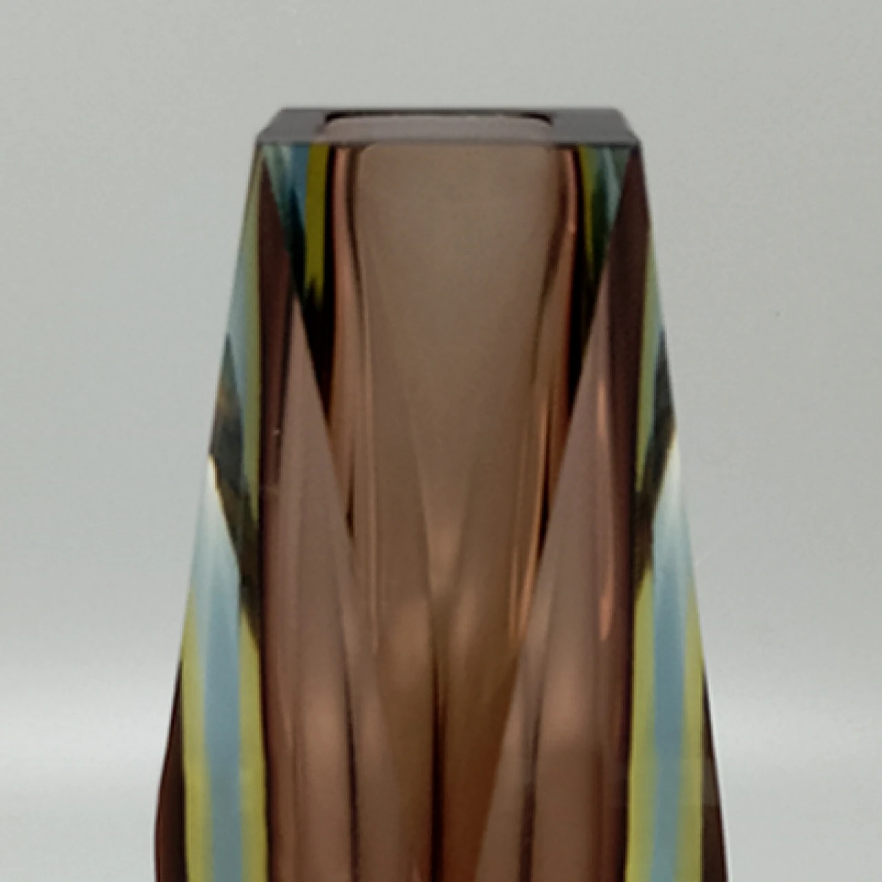 Submerged Murano glass vase by Flavio Poli for Seguso, 1960s 4