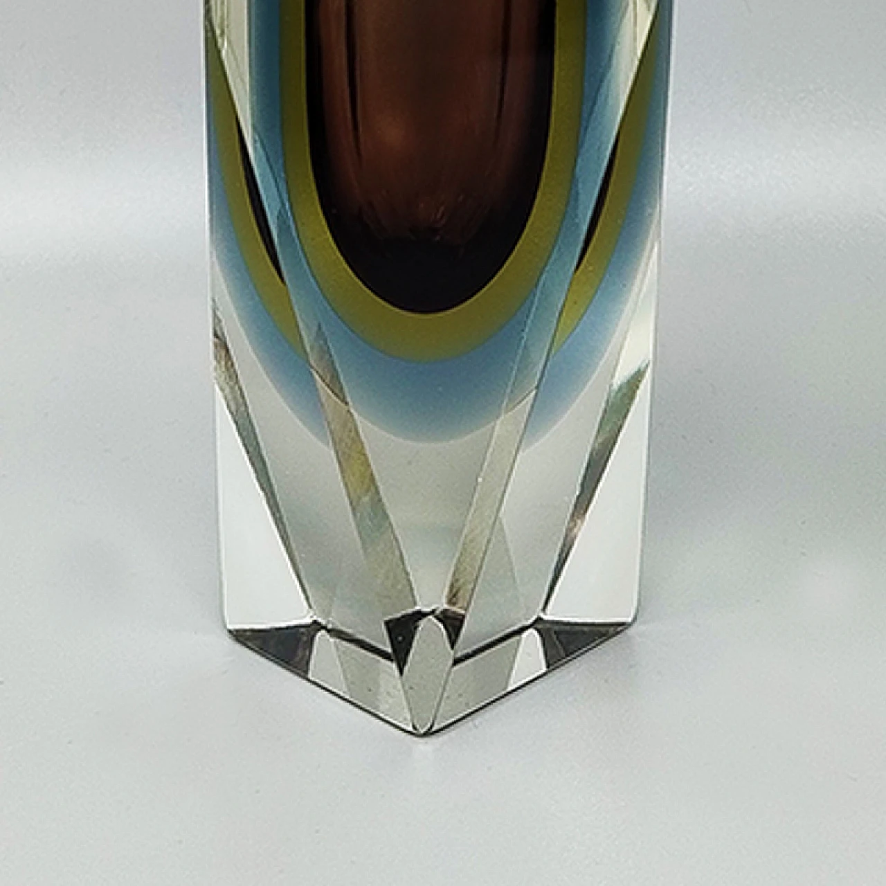 Submerged Murano glass vase by Flavio Poli for Seguso, 1960s 7