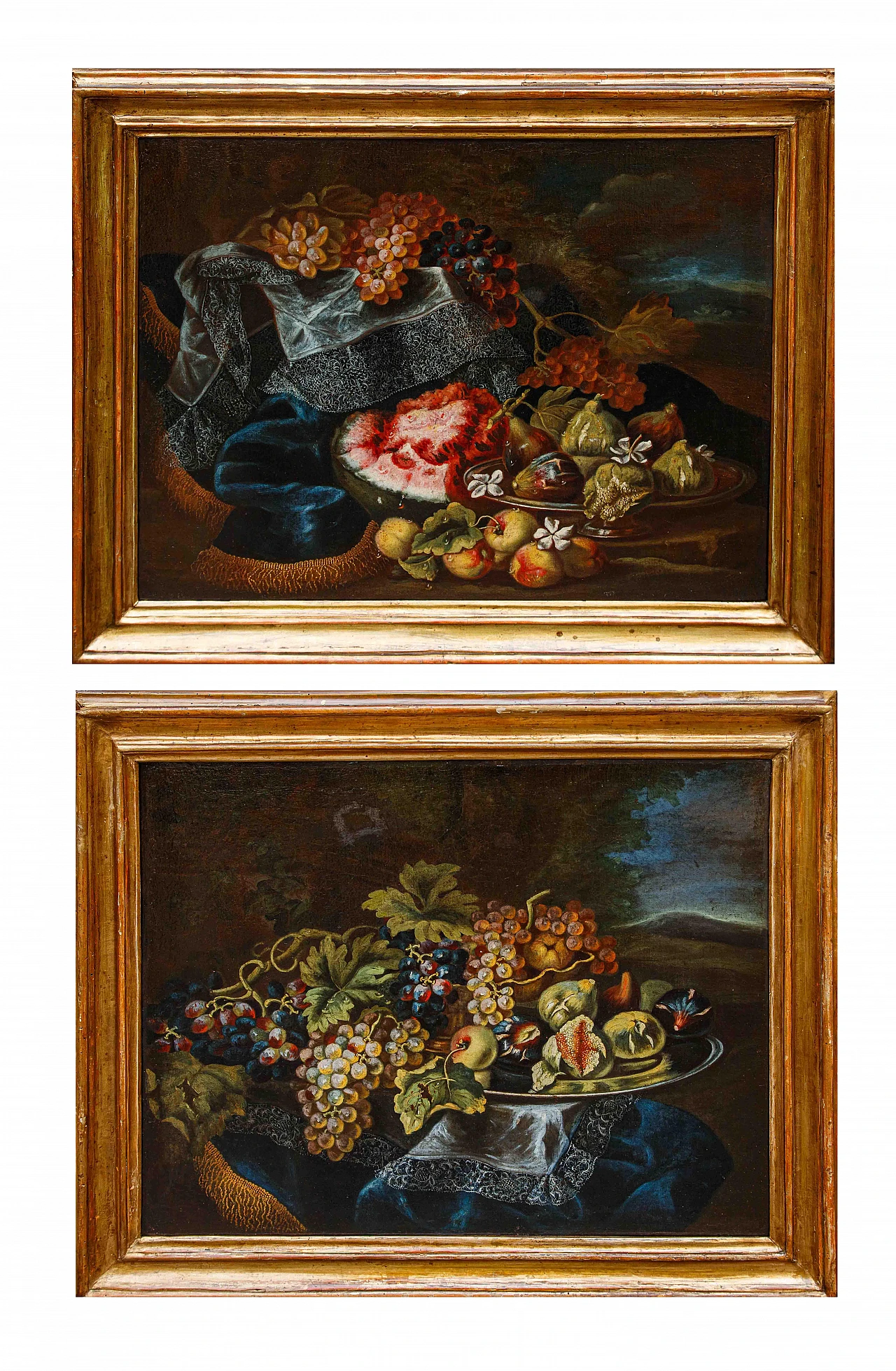 Maximilian Pfeiler, Pair of still life, oil on canvas, 17th century 1