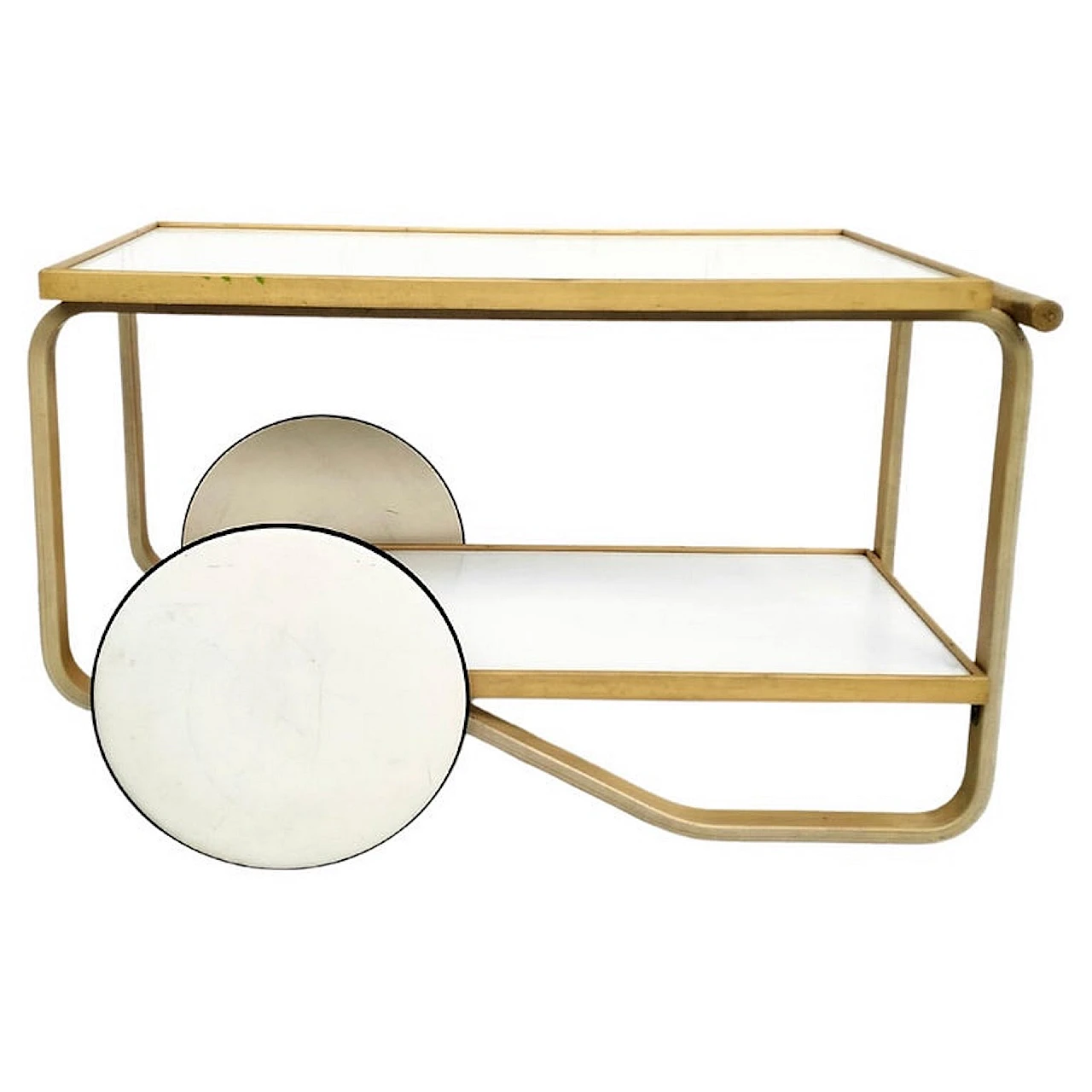 Tea Trolley 901 cart attributed to Alvar Aalto for Artek, 1960s 1