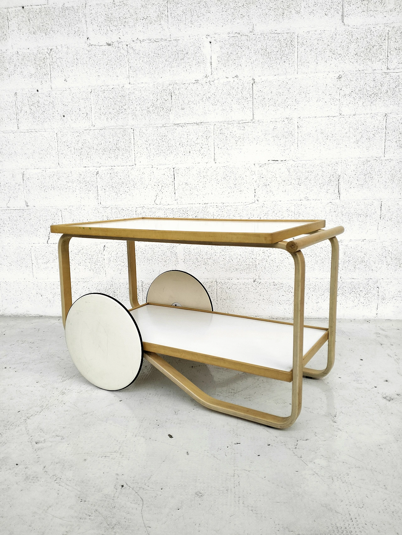 Tea Trolley 901 cart attributed to Alvar Aalto for Artek, 1960s 3