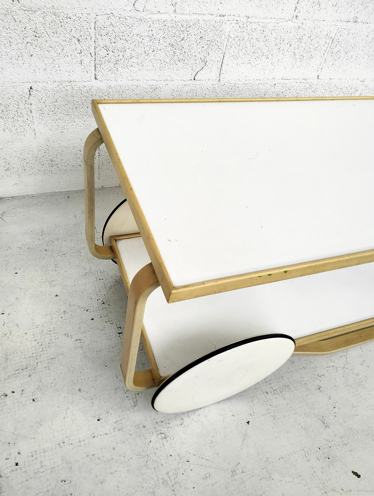 Tea Trolley 901 cart attributed to Alvar Aalto for Artek, 1960s 8