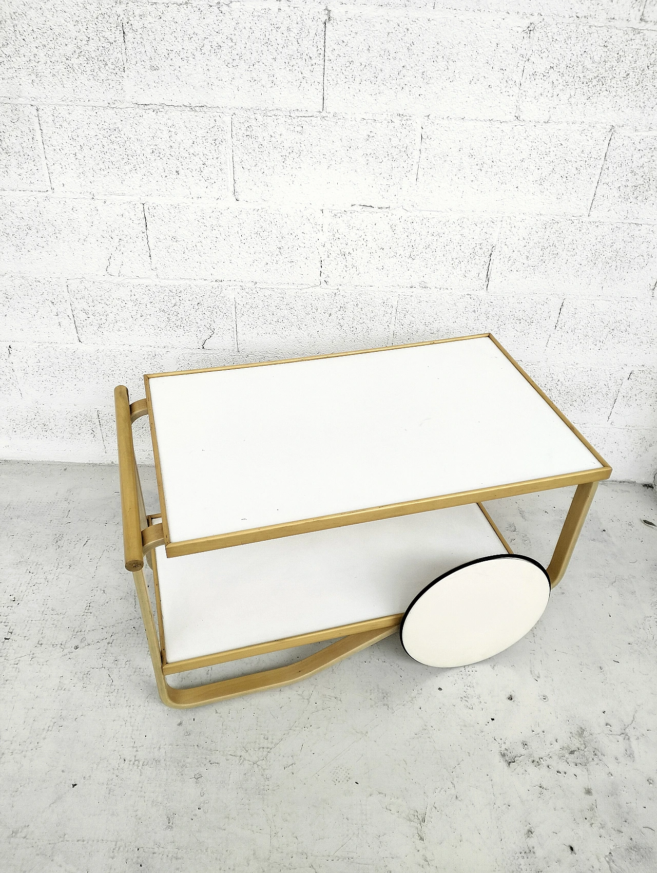 Tea Trolley 901 cart attributed to Alvar Aalto for Artek, 1960s 12