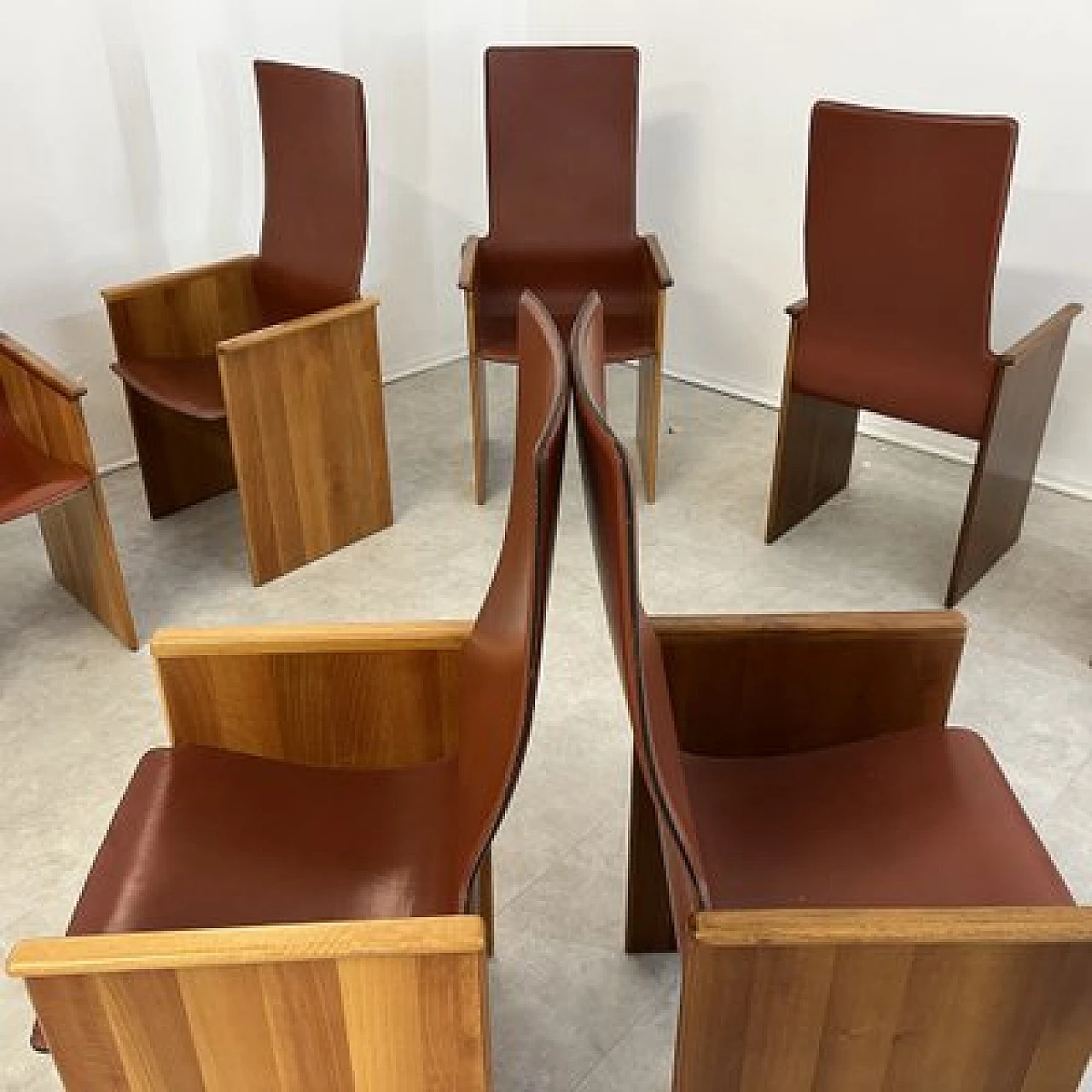 8 Torcello chairs attributed to Tobia Scarpa for Stildomus, 1960s 2