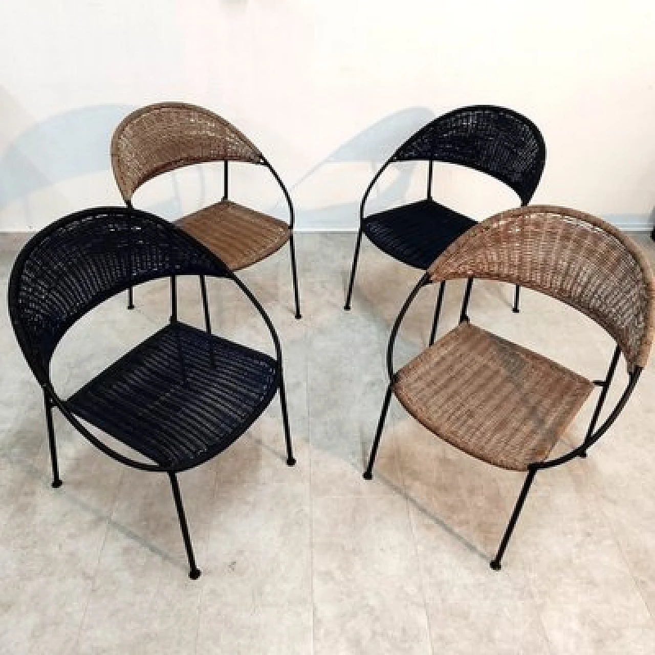 4 Chairs by Gastone Rinaldi for Rima, 1950s 4