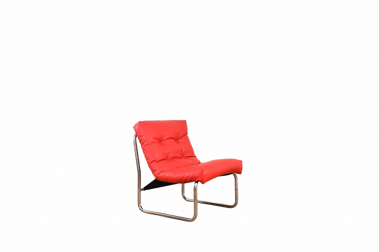 Armchair Pixi in leatherette by Gillis Lundgren for Ikea, 1970s 11