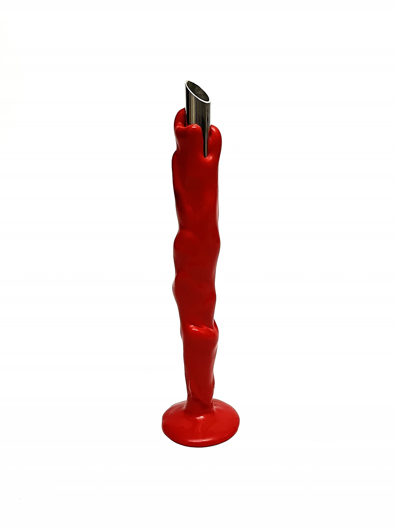 Polyurethane & steel candle holder by G. Pesce for Meritalia, 2010 1