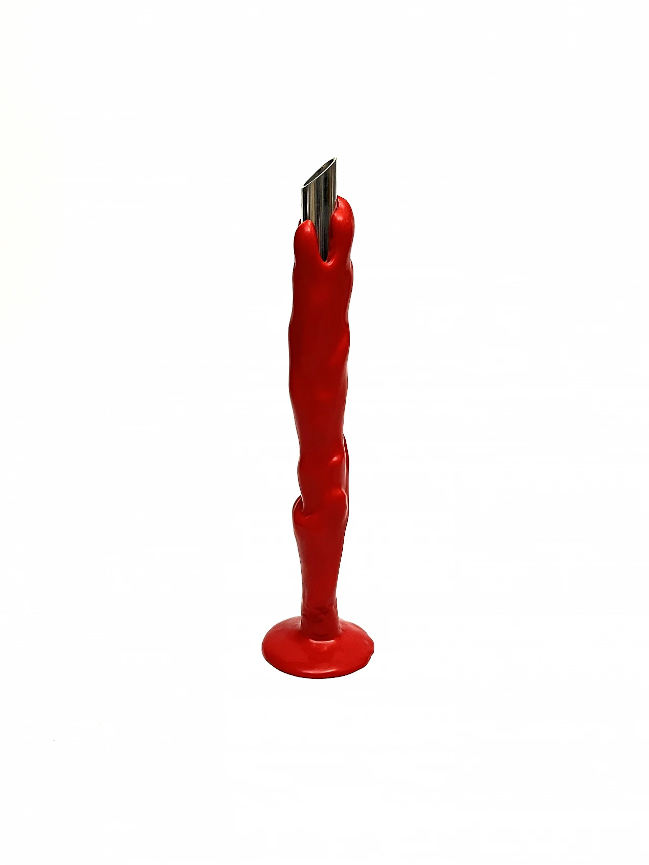 Polyurethane & steel candle holder by G. Pesce for Meritalia, 2010 2