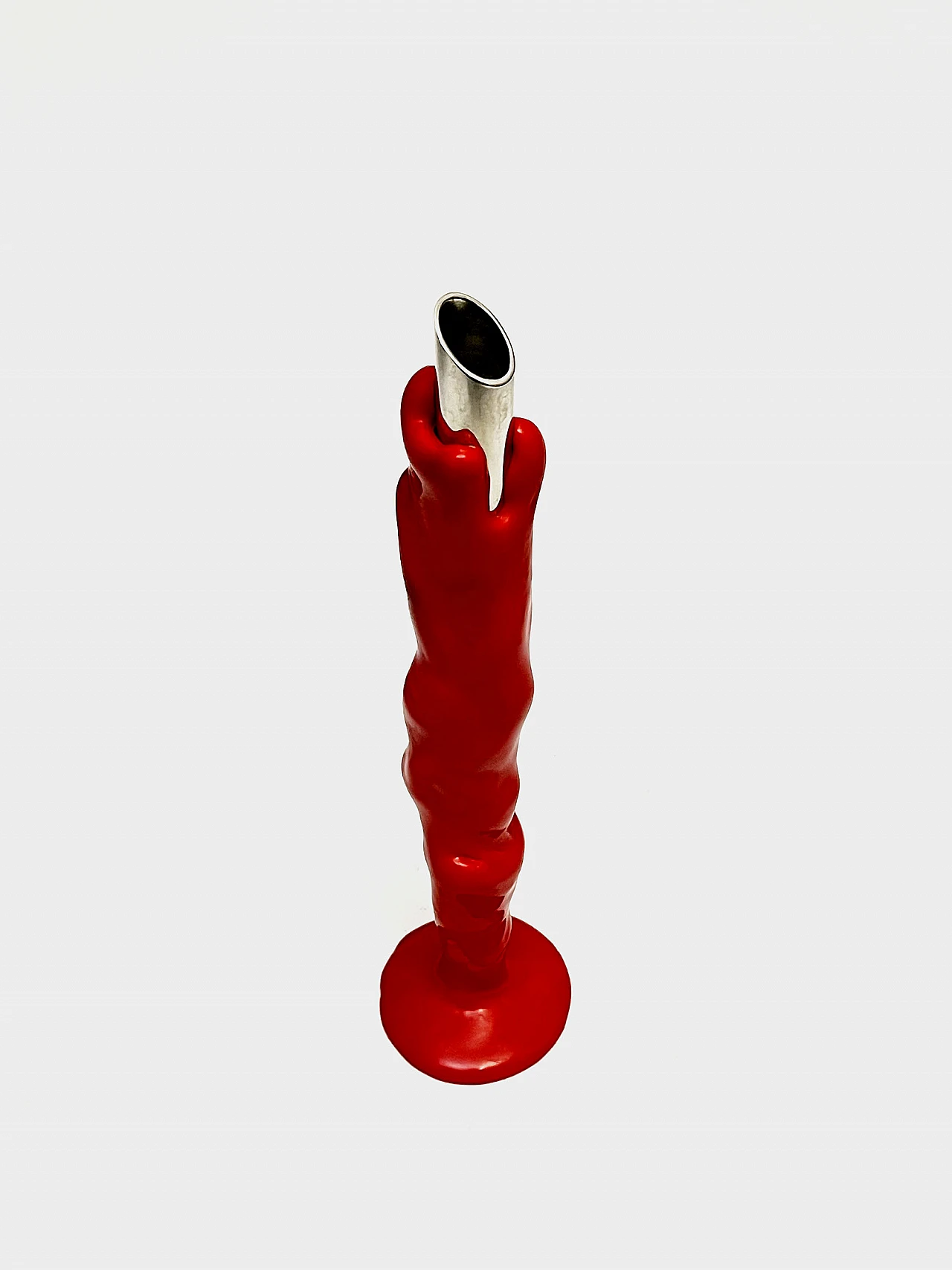 Polyurethane & steel candle holder by G. Pesce for Meritalia, 2010 6