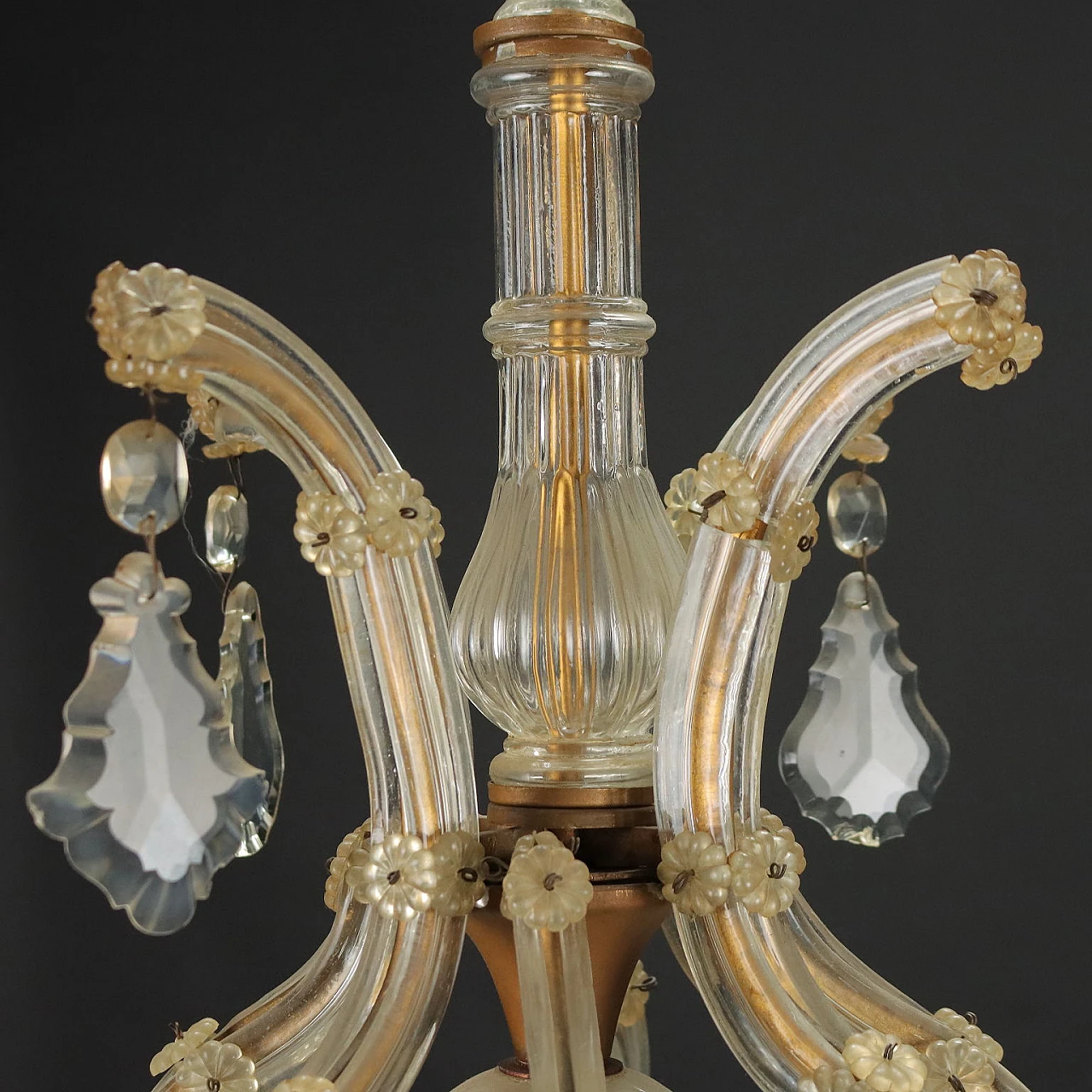 Maria Theresa style glass chandelier, early 20th century 3