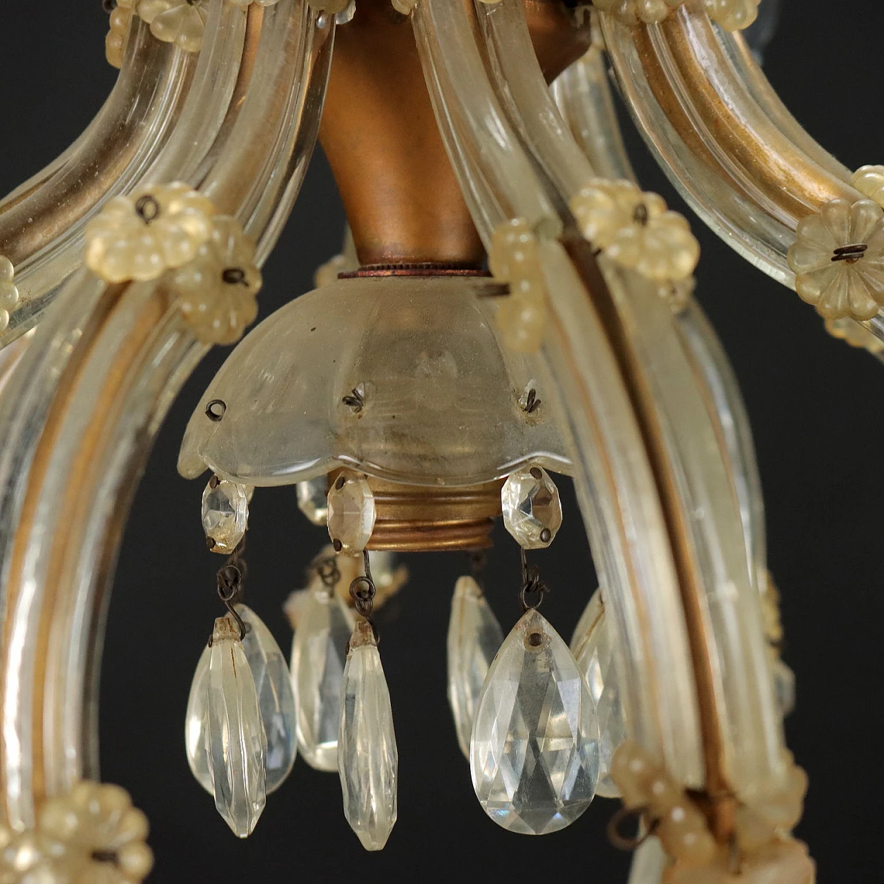 Maria Theresa style glass chandelier, early 20th century 4