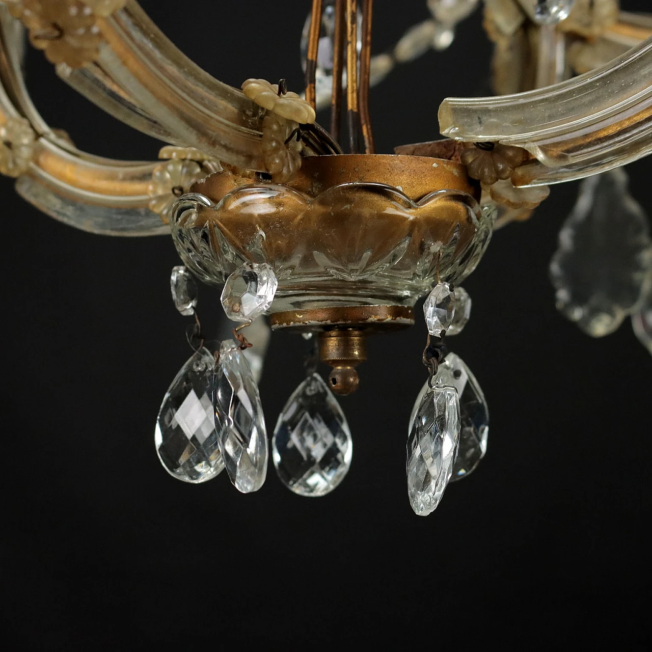 Maria Theresa style glass chandelier, early 20th century 6