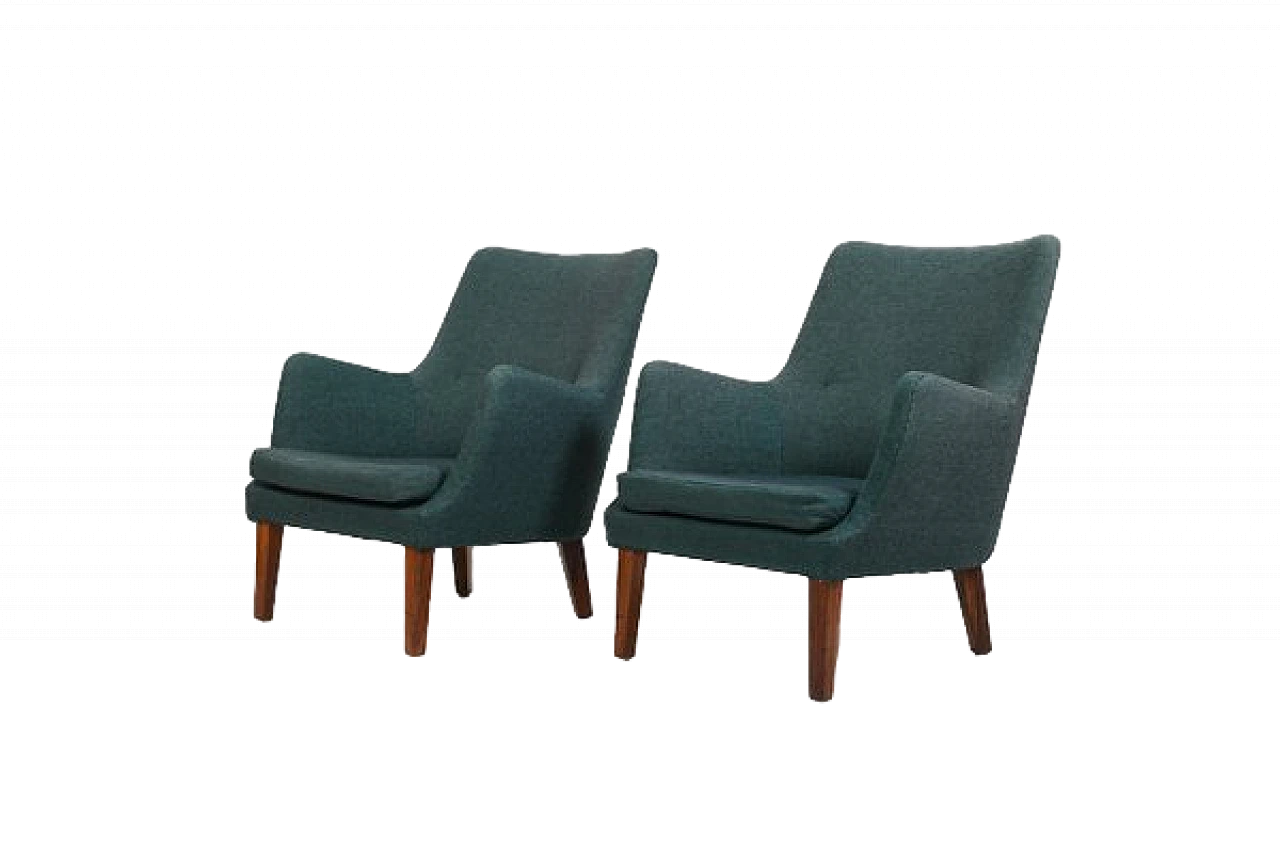 Pair of AV-53 armchairs by Arne Vodder for Ivan Schlechter, 1950s 15