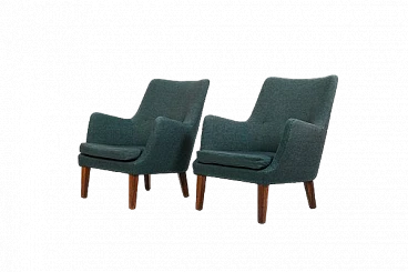 Pair of AV-53 armchairs by Arne Vodder for Ivan Schlechter, 1950s