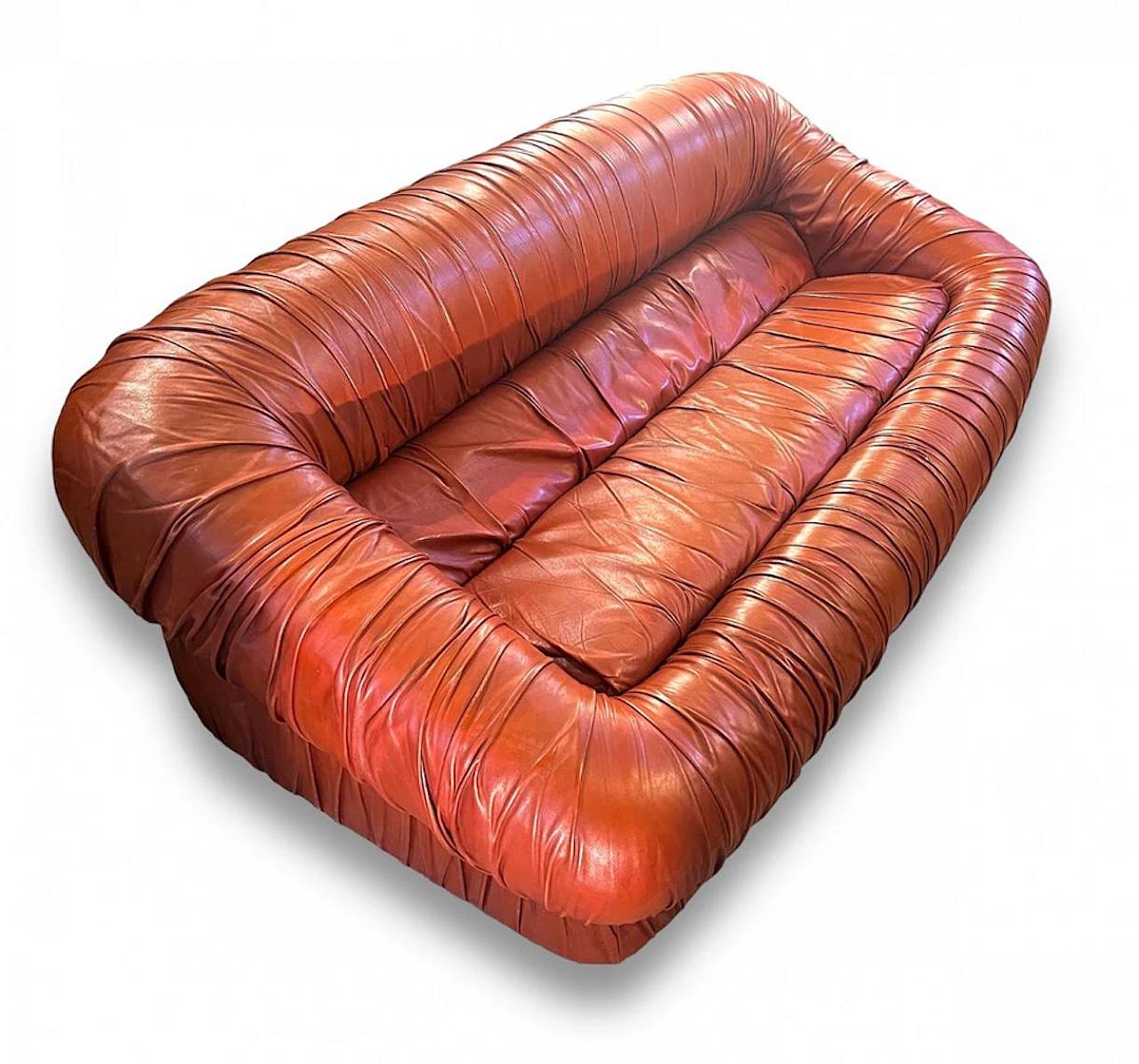 Leather sofa by De Pas D’Urbino & Lomazzi for Dell'Oca, 1970s 1