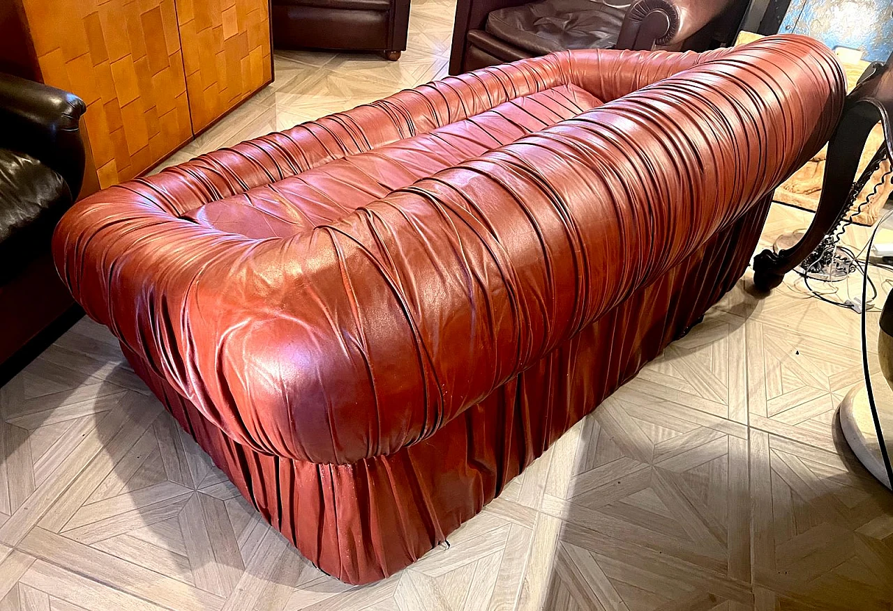 Leather sofa by De Pas D’Urbino & Lomazzi for Dell'Oca, 1970s 4