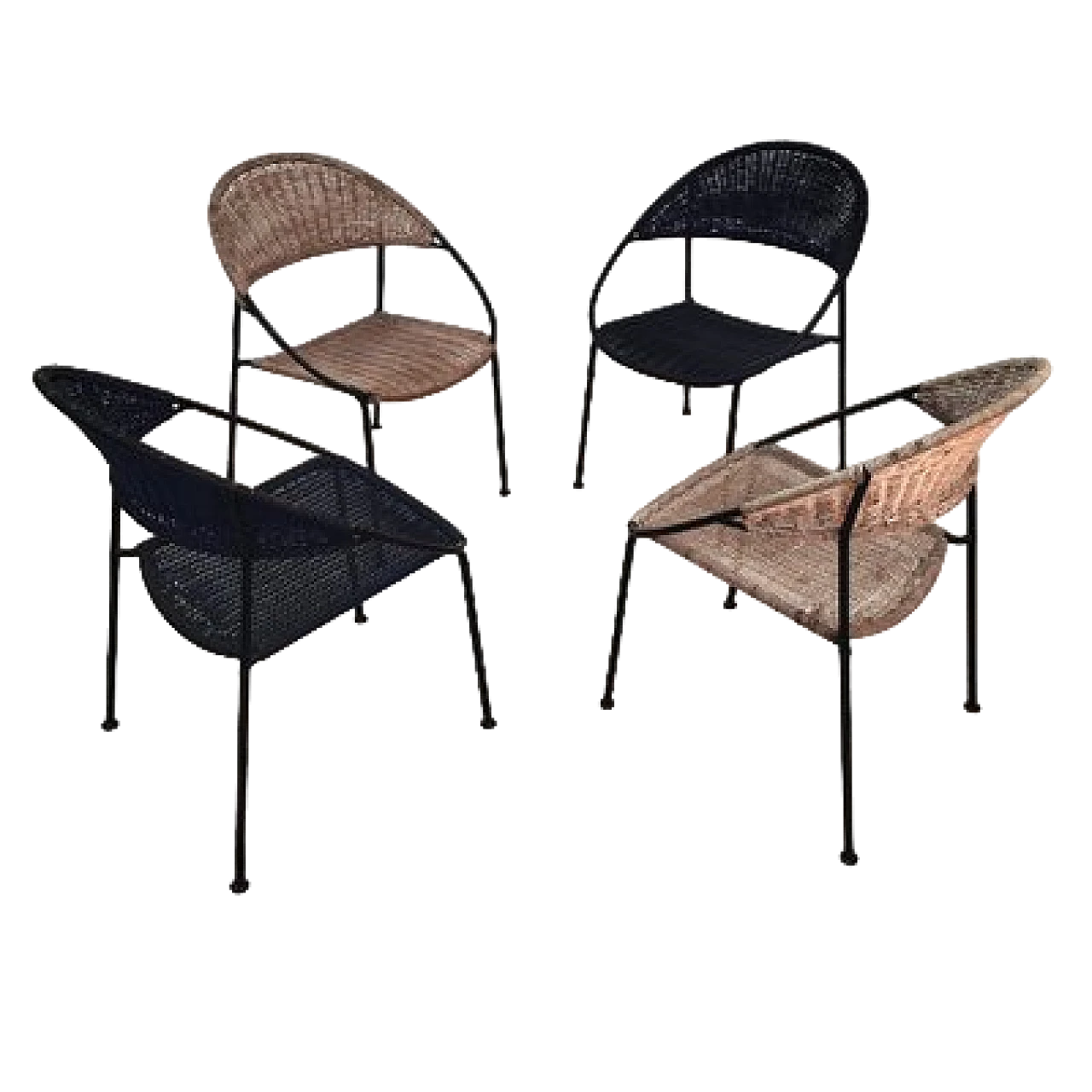 4 Chairs by Gastone Rinaldi for Rima, 1950s 5