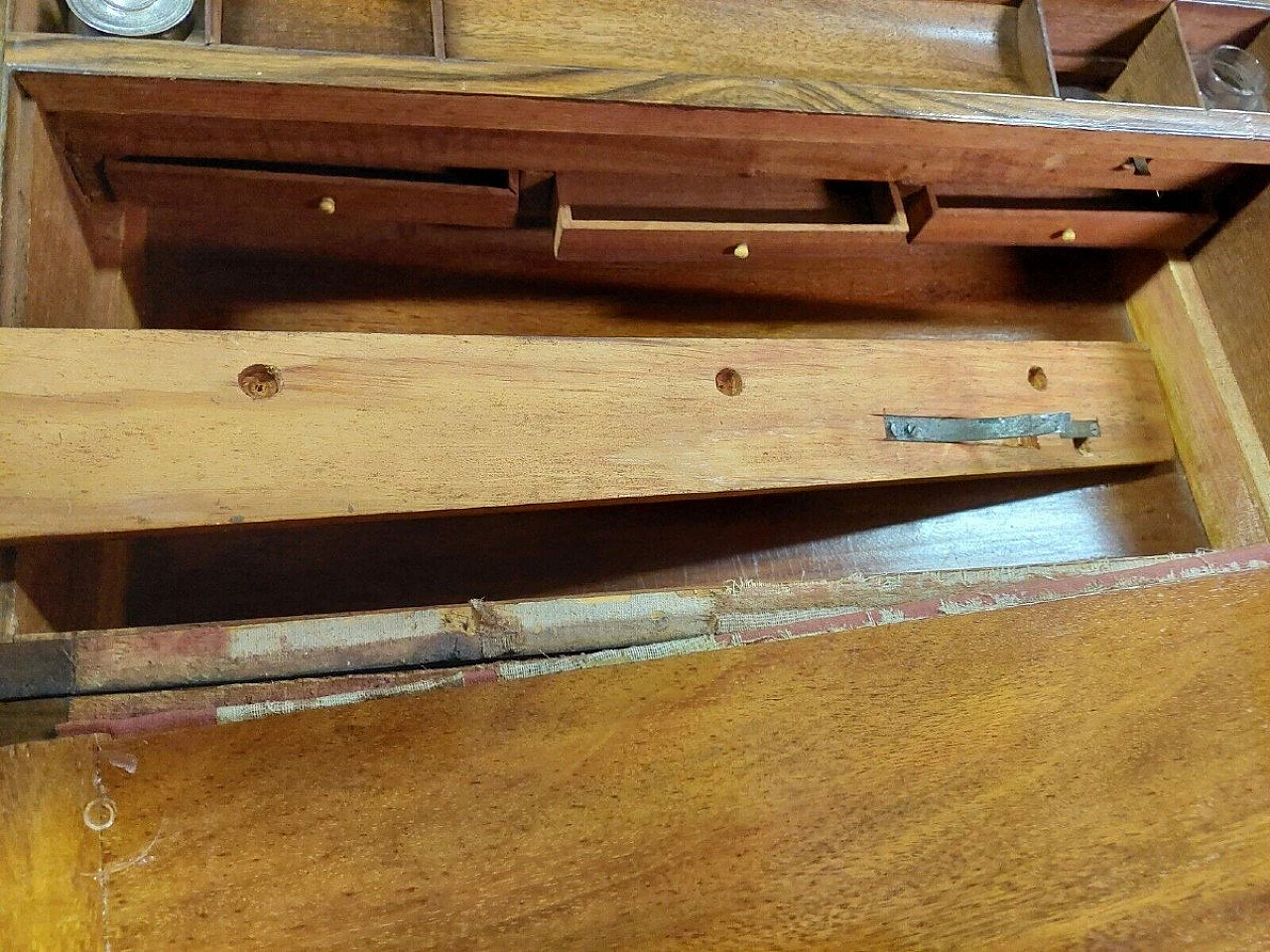 French inlaid walnut writing desk box, 19th century 9