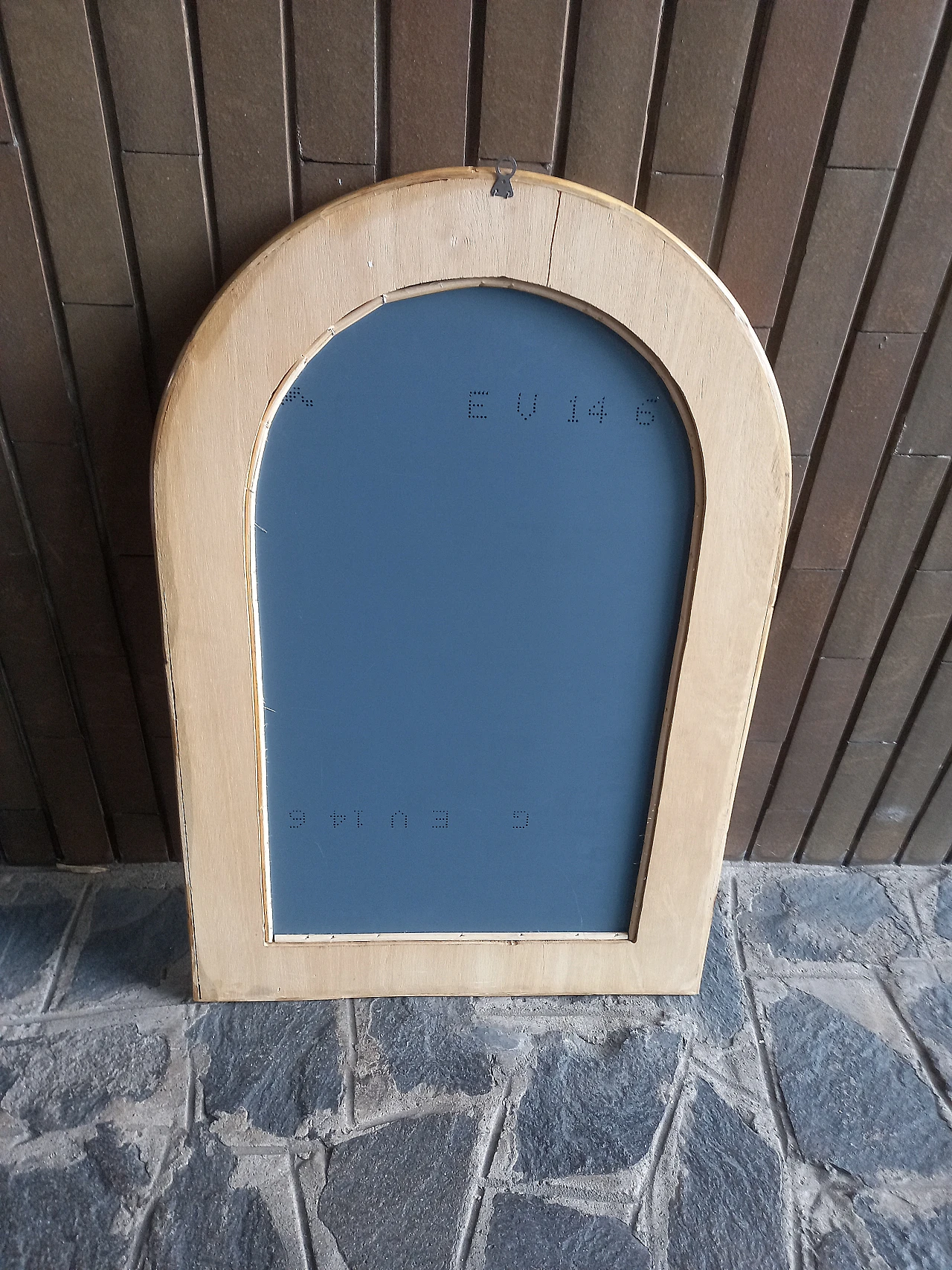 Mirror with wood and bamboo frame by Dal Vera, 1980s 7