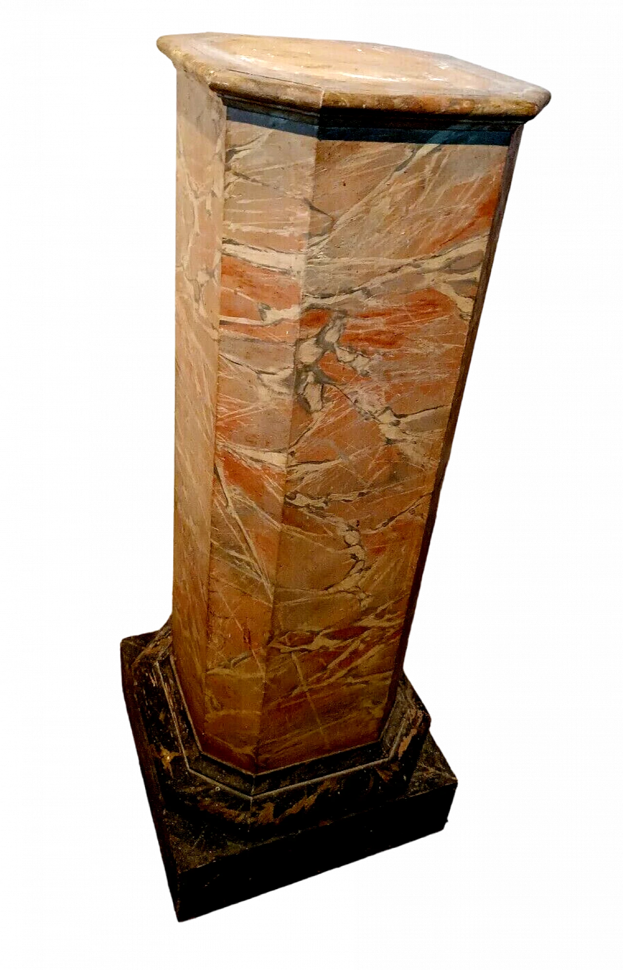 Empire marbled wood column, early 19th century 9