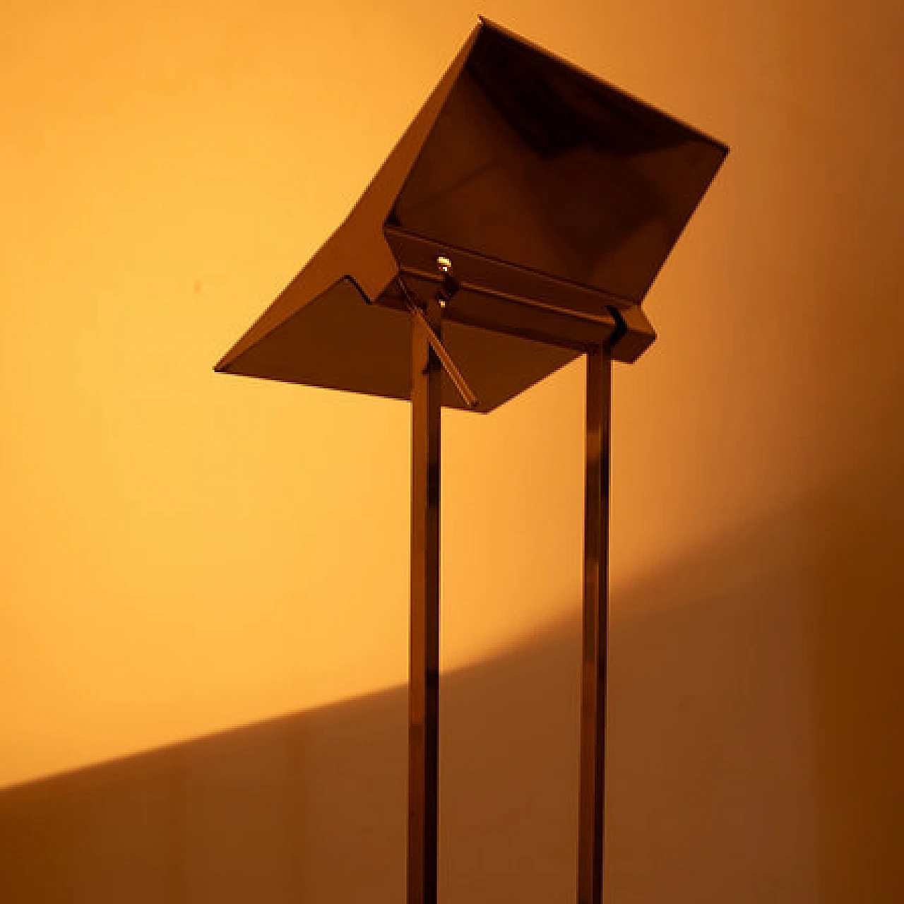 Brass Concord floor lamp by Marco Zotta, 1980s 8