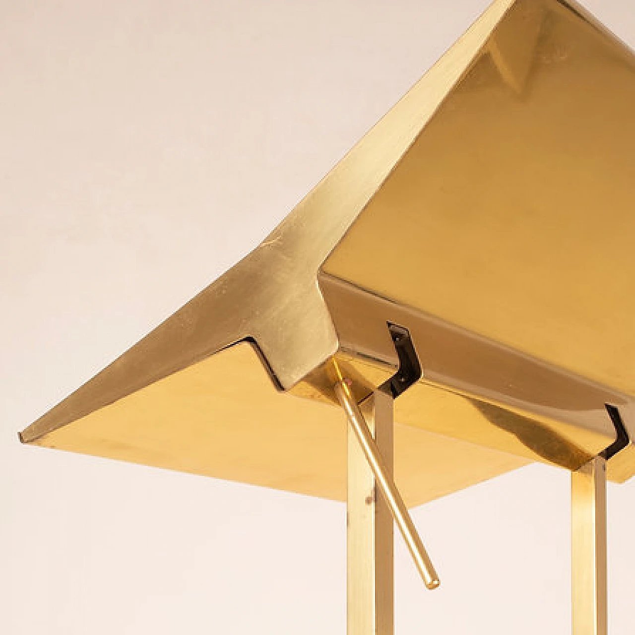 Brass Concord floor lamp by Marco Zotta, 1980s 9